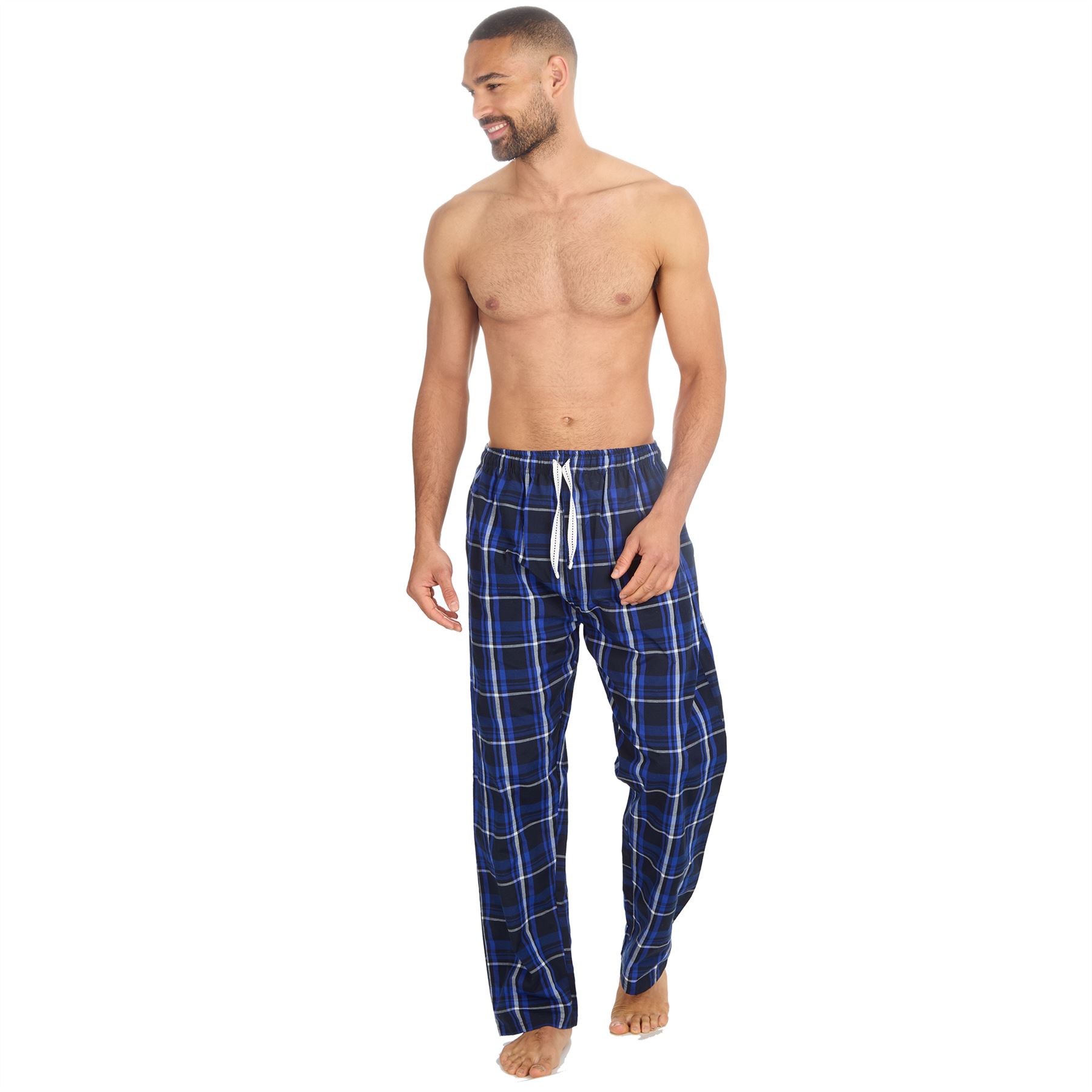 Woven Lounge Pants Mens Lightweight Woven Pyjama Bottoms PJs Nightwear - Picture 35 of 39