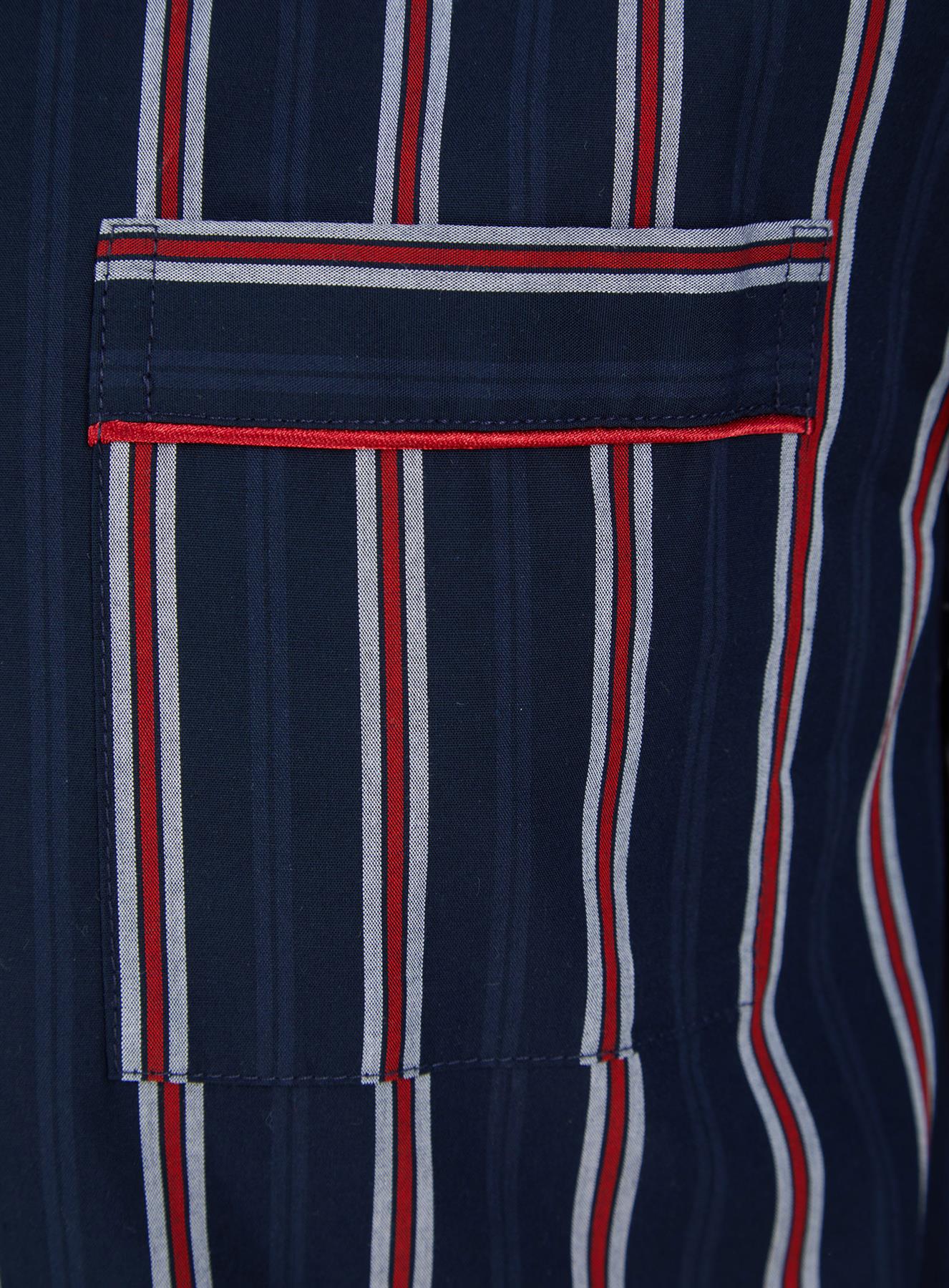 Walker Reid Mens 100/% Cotton Woven Stripe Tailored Pyjamas S-4XL