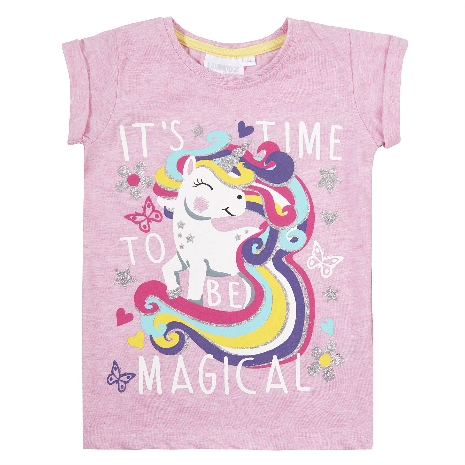 Birthday Age Cotton T-Shirt Boys Girls Short Sleeve Number Tee - Picture 8 of 17