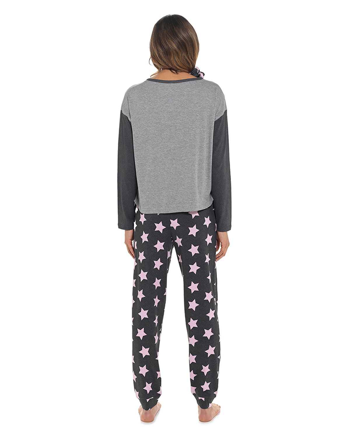 Long Jersey Pyjamas Ladies Soft Cotton Animal Print Pyjama Set Nightwear - Picture 35 of 35