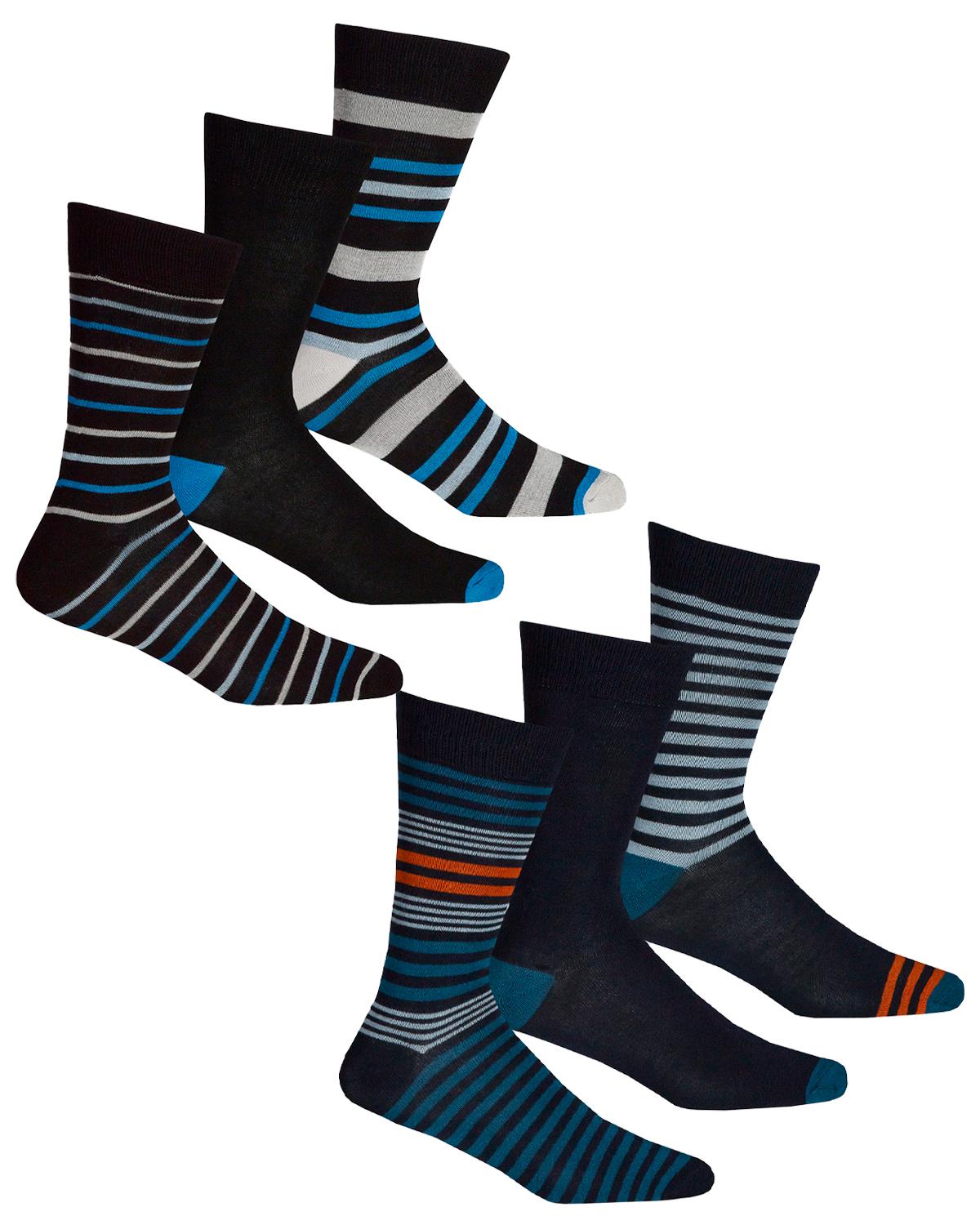 Bamboo Dress Socks Mens Breathable Antibacterial Mid Calf Sock (6 or 12 Pairs) - Picture 6 of 49