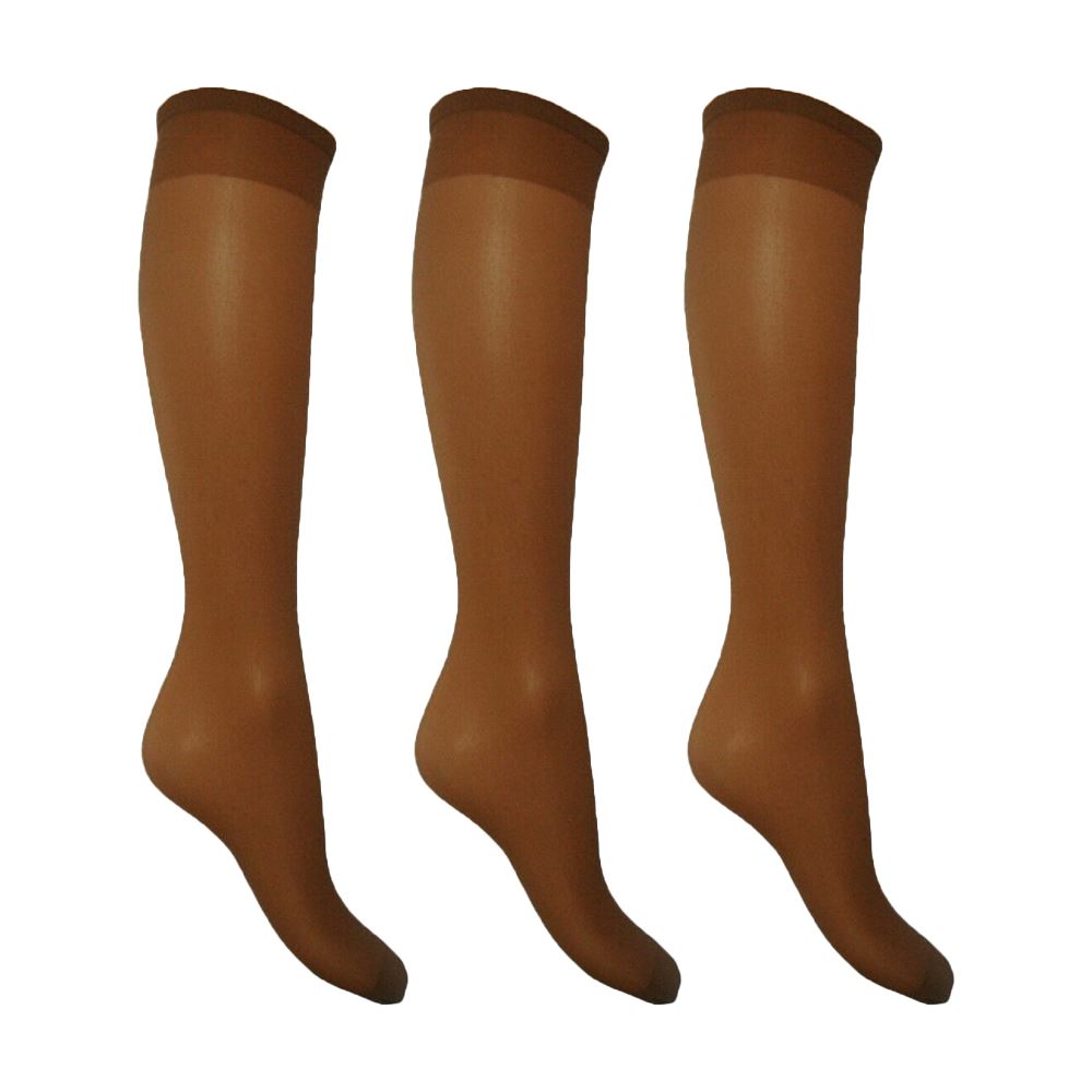 Sheer Knee High Pop Socks Ladies Comfort Top 15 Denier Sock (6 or 9