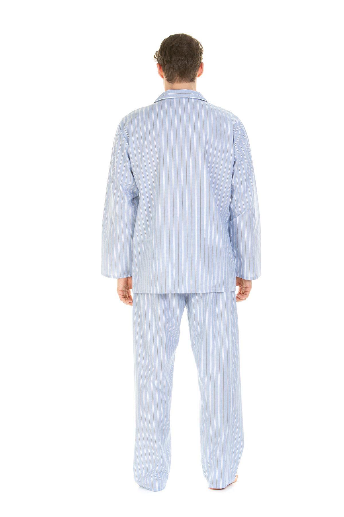 Haigman Cotton Pajamas Traditional Tailored Button Long Pajama Set Nightwear - Picture 13 of 31