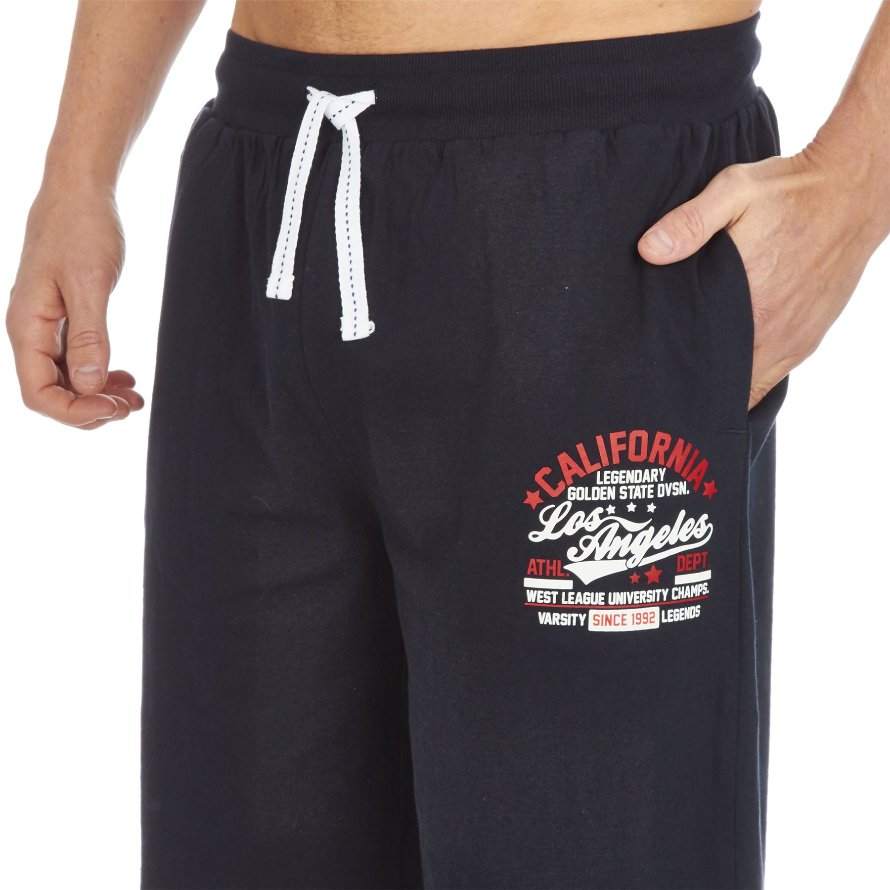 Mens Lounge Shorts 100% Jersey Cotton Casual Loose Short Lounging Pants Bottoms - Picture 12 of 12