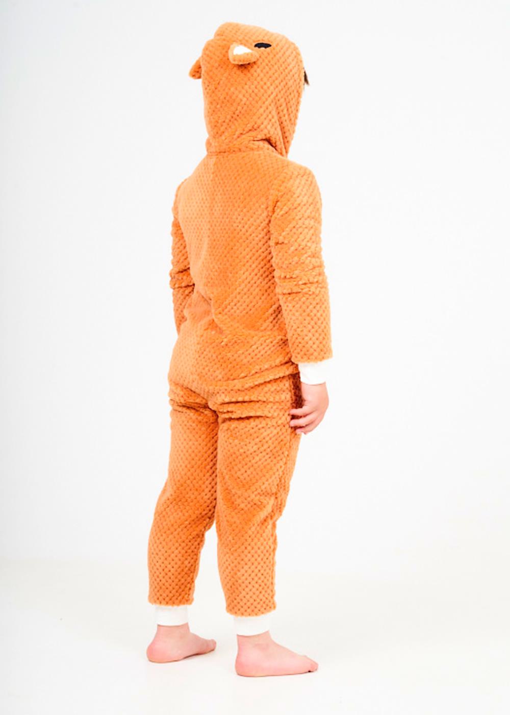Kids Novelty Animal 1Onezie Soft Coral Fleece 3D All in One Sleepsuit with Hood - Picture 22 of 88