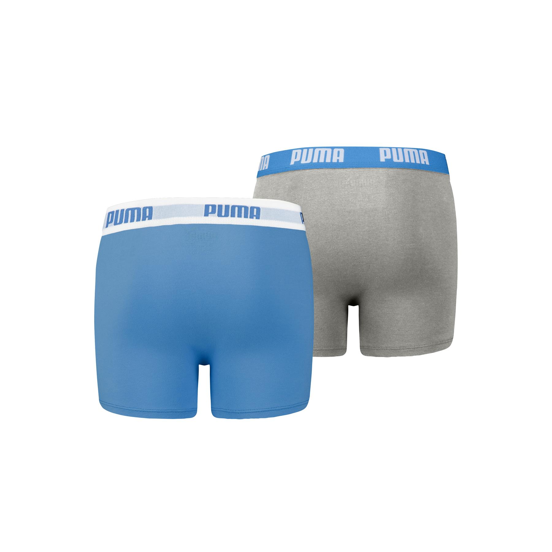 PUMA Boys Boxers Kids Cotton Stretch Plain Boxer Short Briefs Underwear 2 Pairs - Picture 3 of 10
