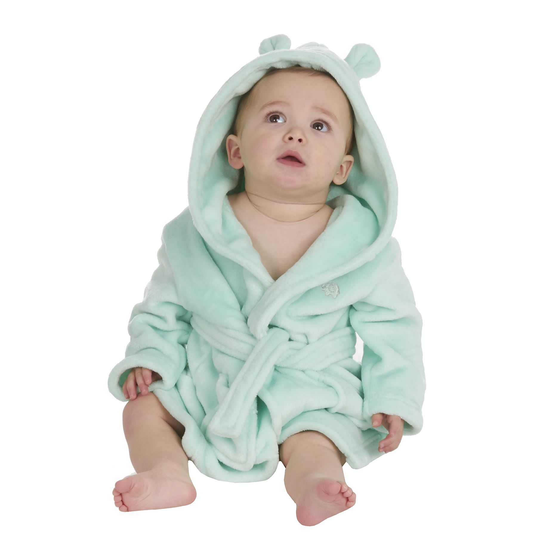 Baby Toddlers Bathrobe Infant Kid Soft Coral Fleece Hooded Dressing Gown - Picture 25 of 103