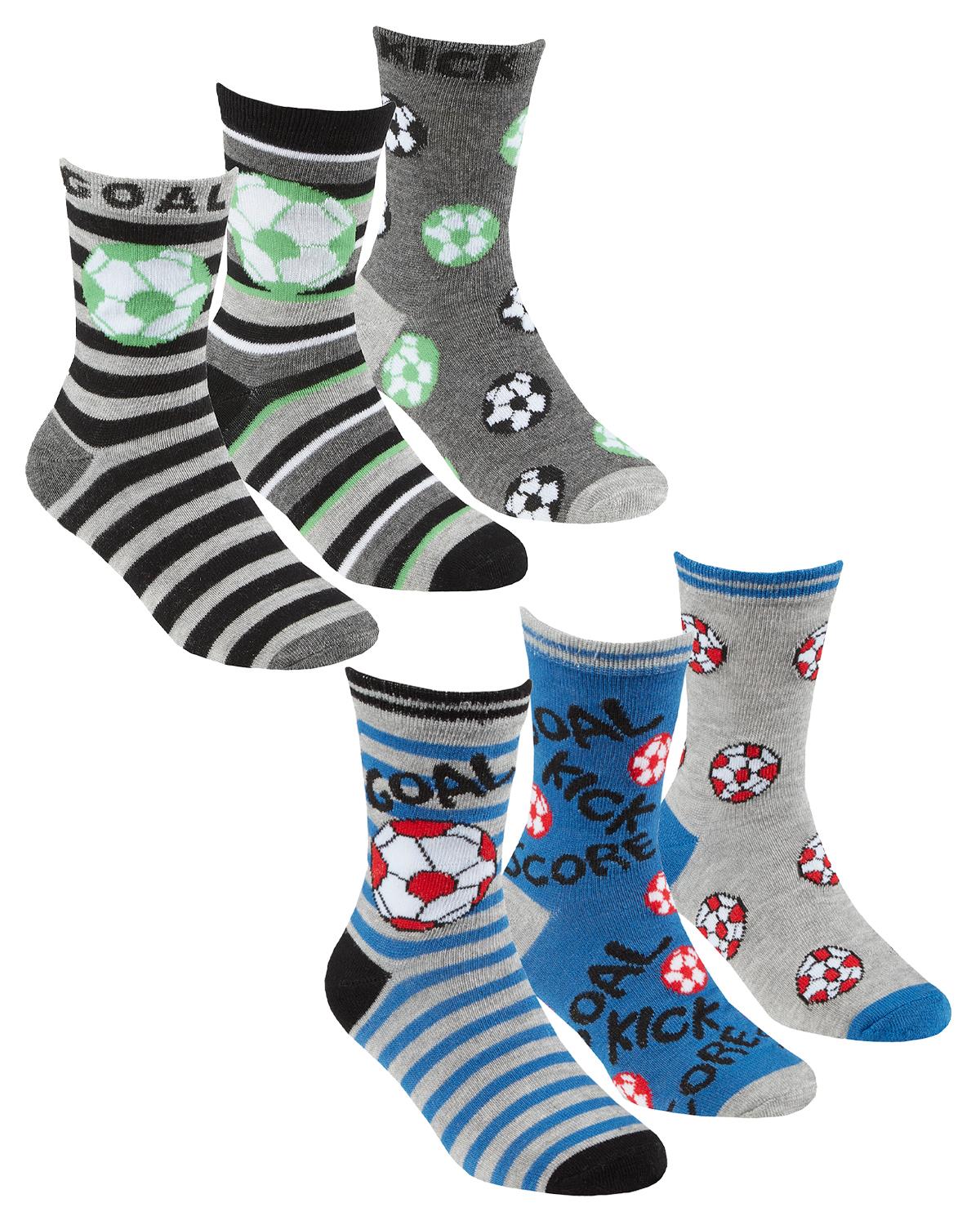 Kids Bamboo Socks Boys Girls Breathable Fun Novelty Everyday Sock (6 Pairs) - Picture 11 of 13