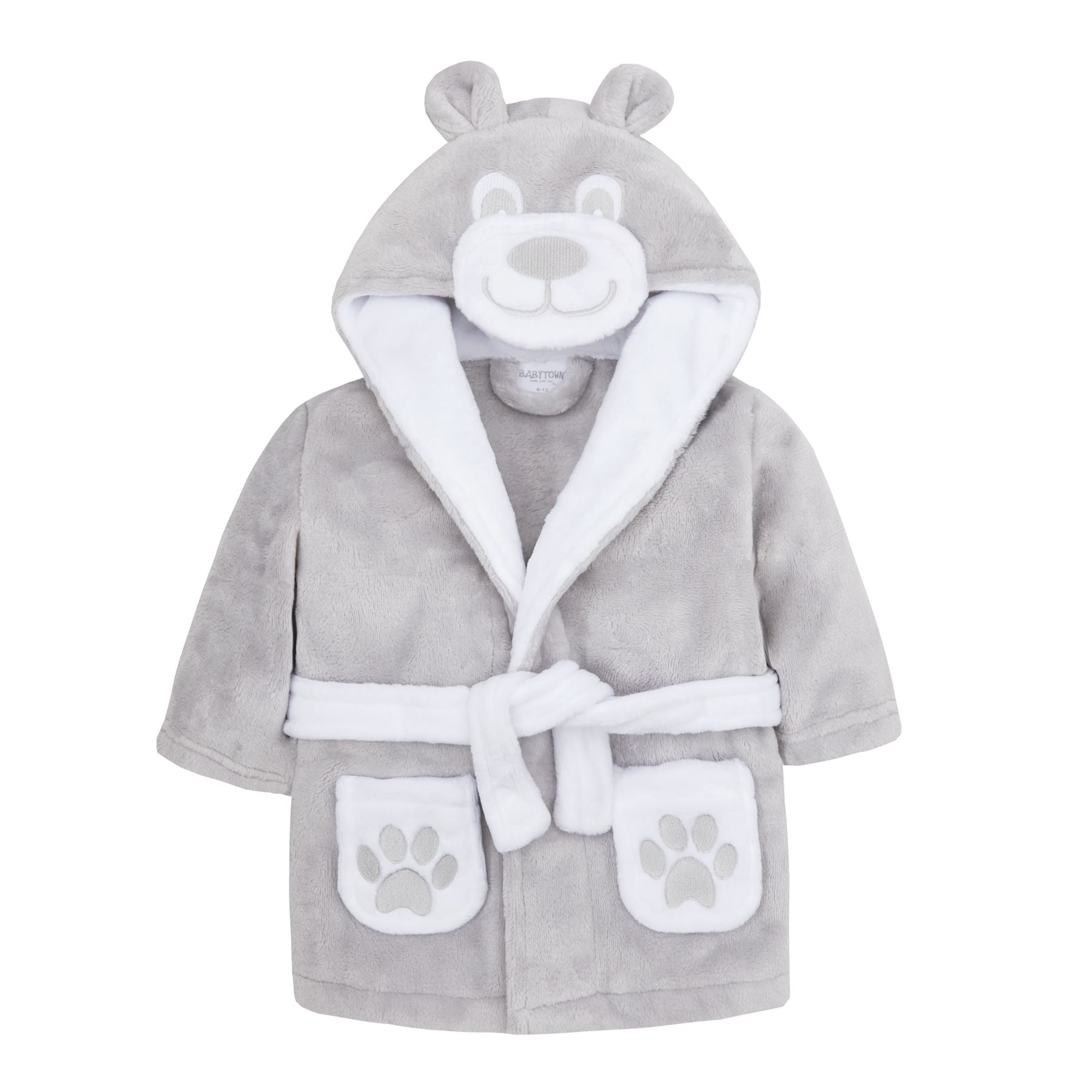 Baby Toddlers Bathrobe Infant Kid Soft Coral Fleece Hooded Dressing Gown - Picture 71 of 103