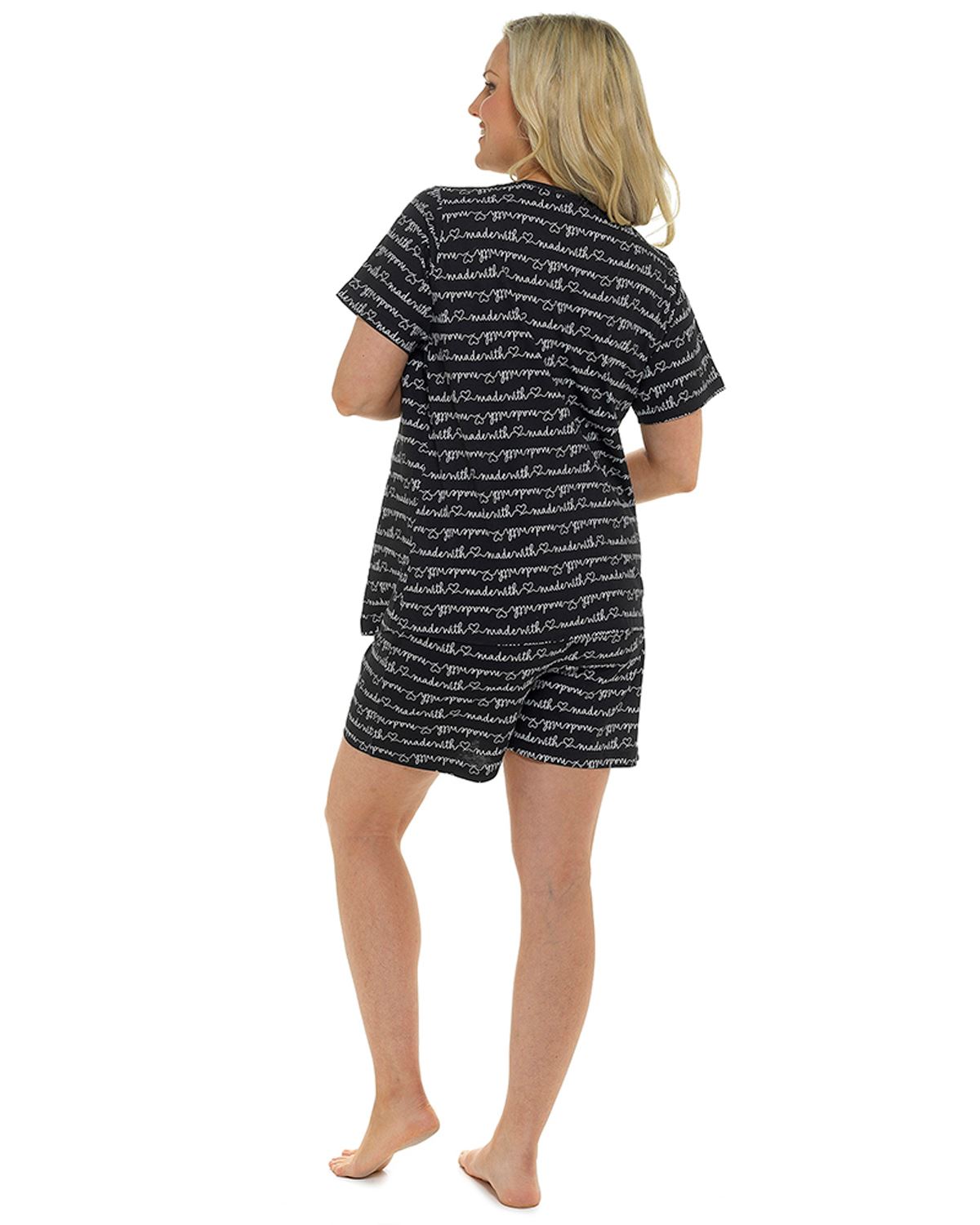 Short Maternity Pyjamas Ladies Jersey Cotton Shorts Pregnancy Pyjama Nightwear - Picture 7 of 9