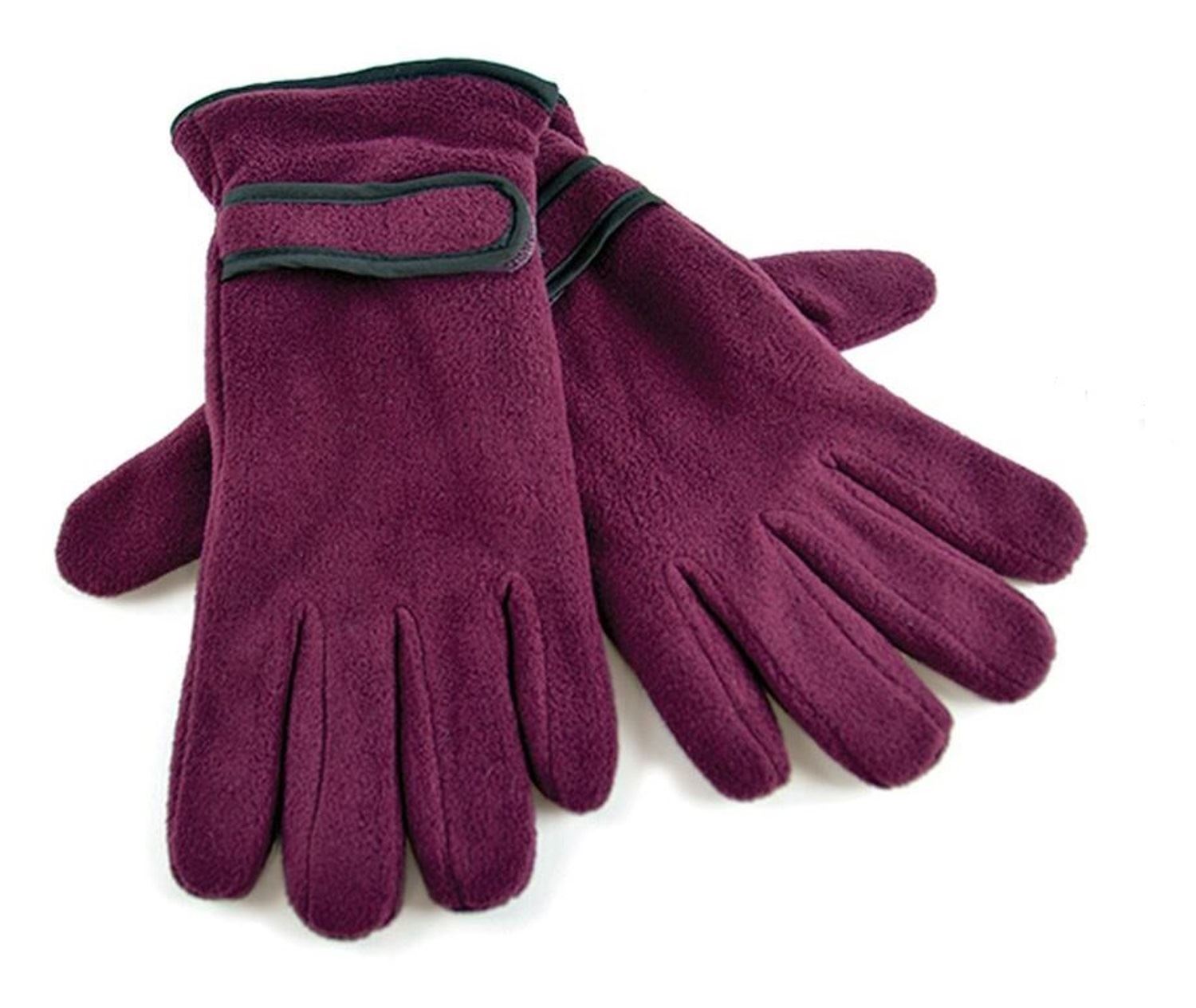 Ladies Womens Soft Polar Fleece Thinsulate Lined Thermal Winter Gloves