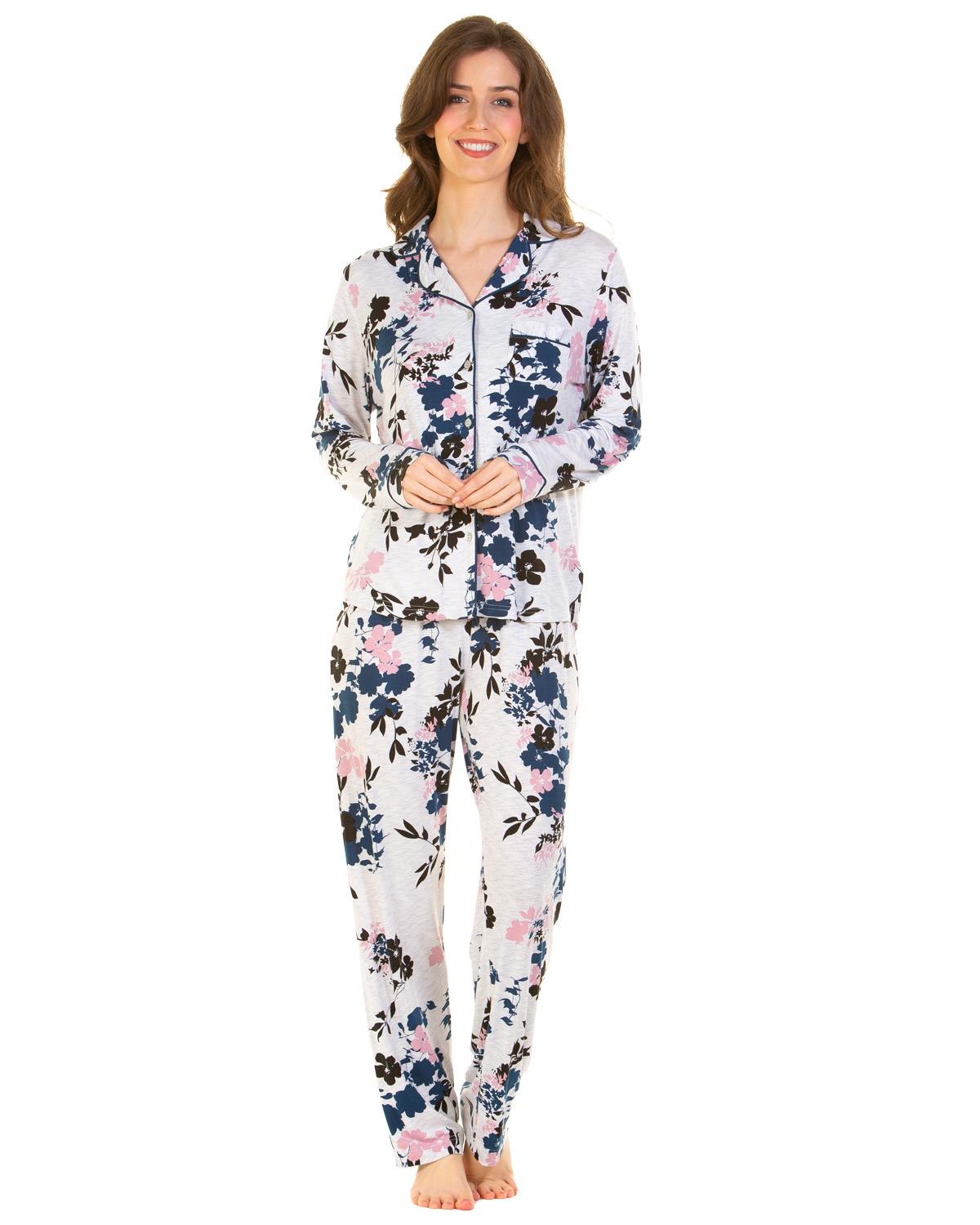 Conjunto de pijama de encaje de bambú hipoalergénico transpirable con botones La Marquise - Imagen 2 de 9