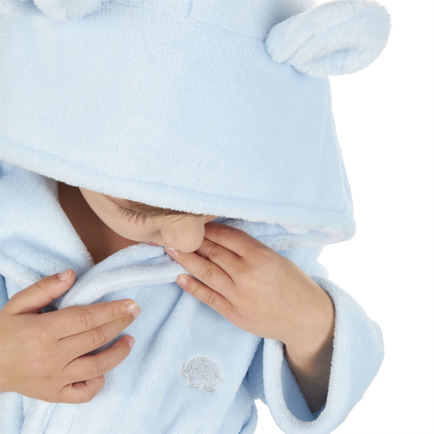 Baby Toddlers Bathrobe Infant Kid Soft Coral Fleece Hooded Dressing Gown - Picture 17 of 103