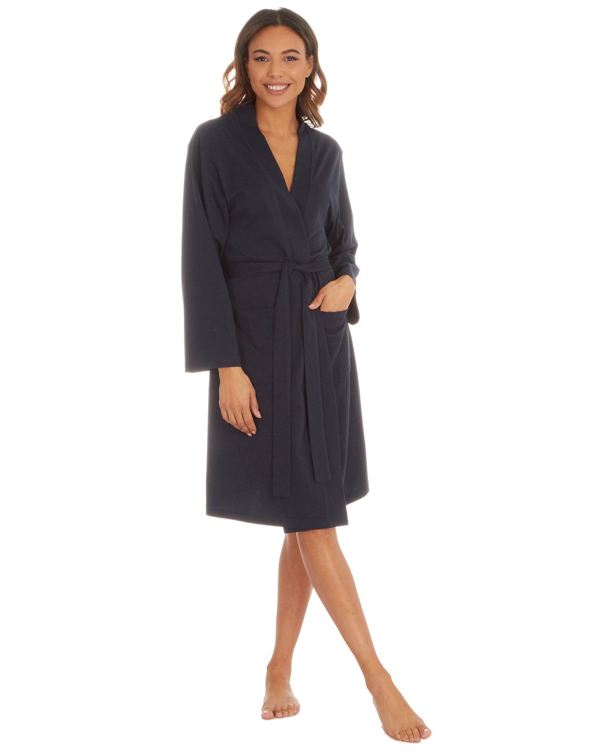 Jersey Kimono Robe Ladies Cotton Rich Long Sleeve Wrap Dressing Gown | eBay Jersey Kimono Robe Ladies Cotton Rich Long Sleeve Wrap Dressing Gown | eBay