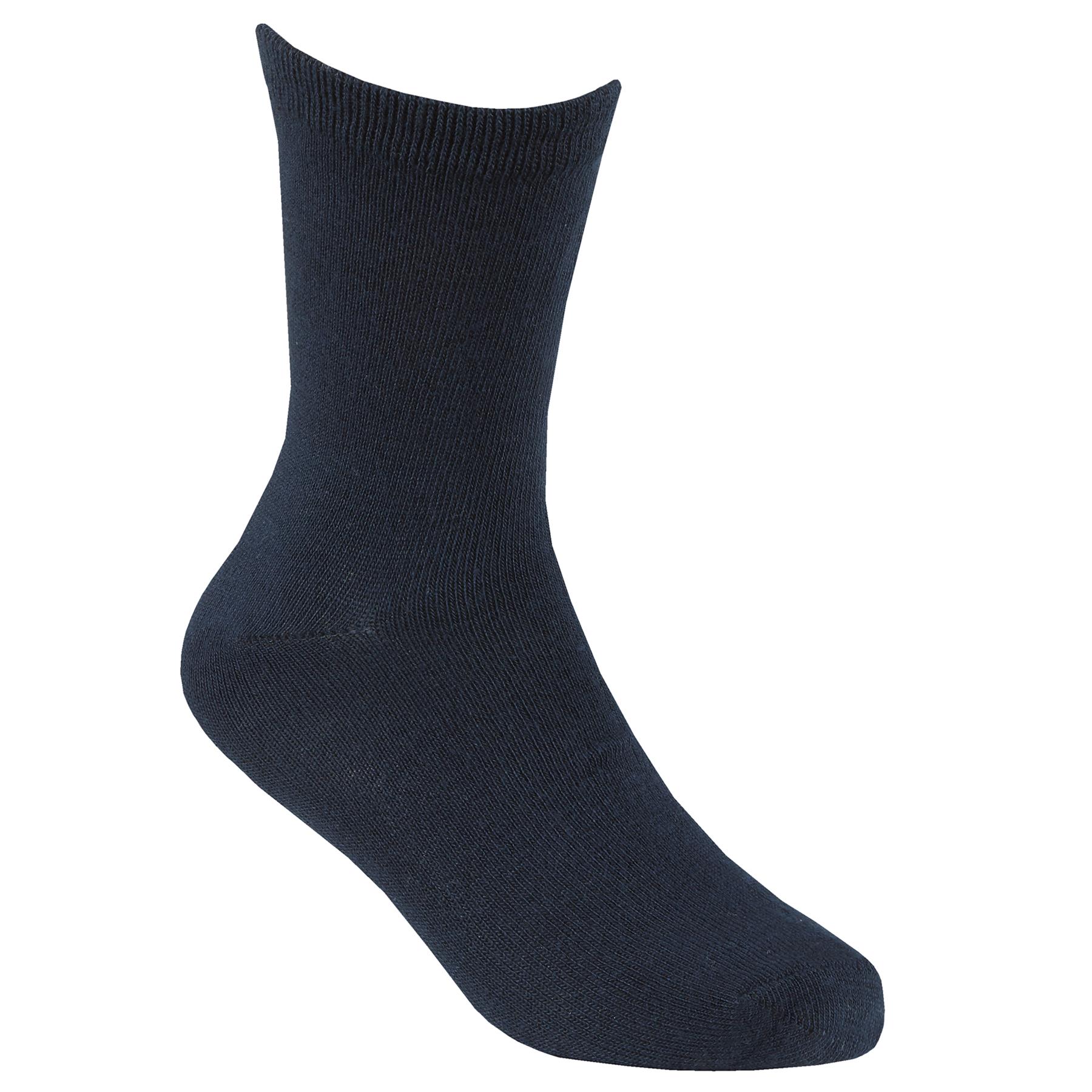 Kids School Socks Boys Girls Cotton Rich Plain Ankle Crew Sock 6 or 12 Pairs - Picture 15 of 17