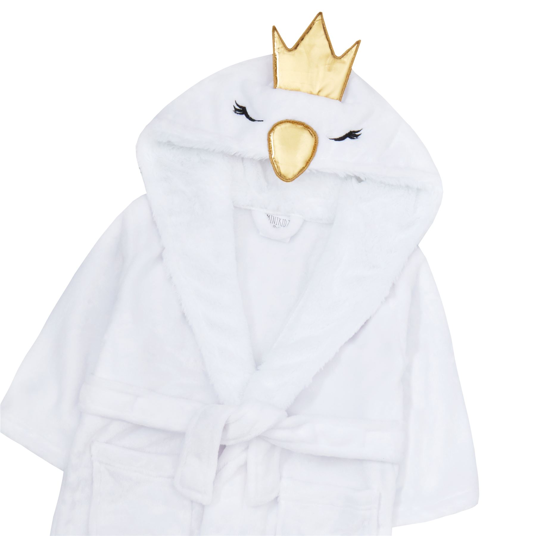 Kids Girls Childrens Novelty Soft Fleece Hooded Fun Character Dressing Gown Robe