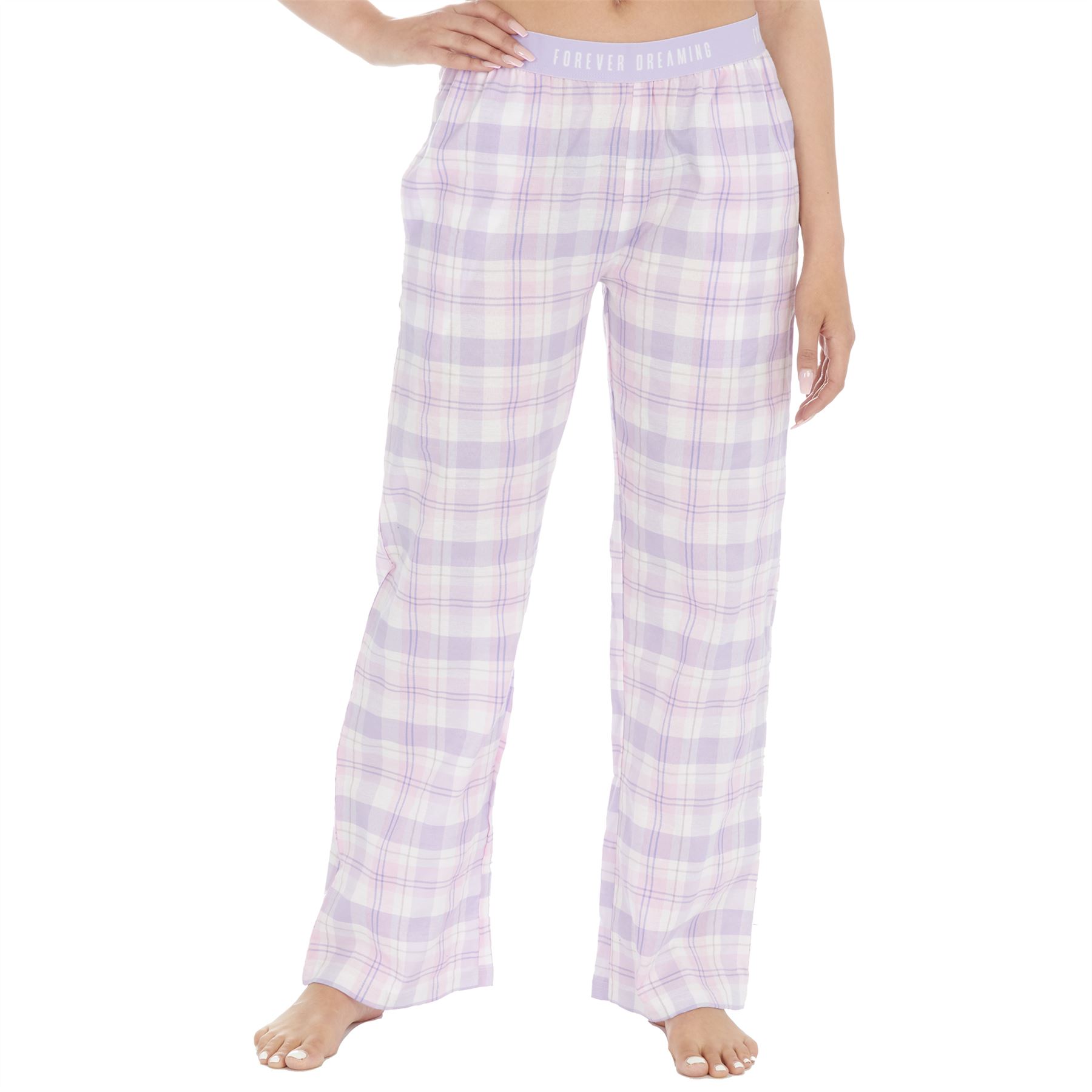 Ladies Womens Cotton Pyjama Bottoms Pants Trousers Nightwear Lounge PJ Check Ladies Womens Cotton Pyjama Bottoms Pants Trousers Nightwear Lounge PJ Check