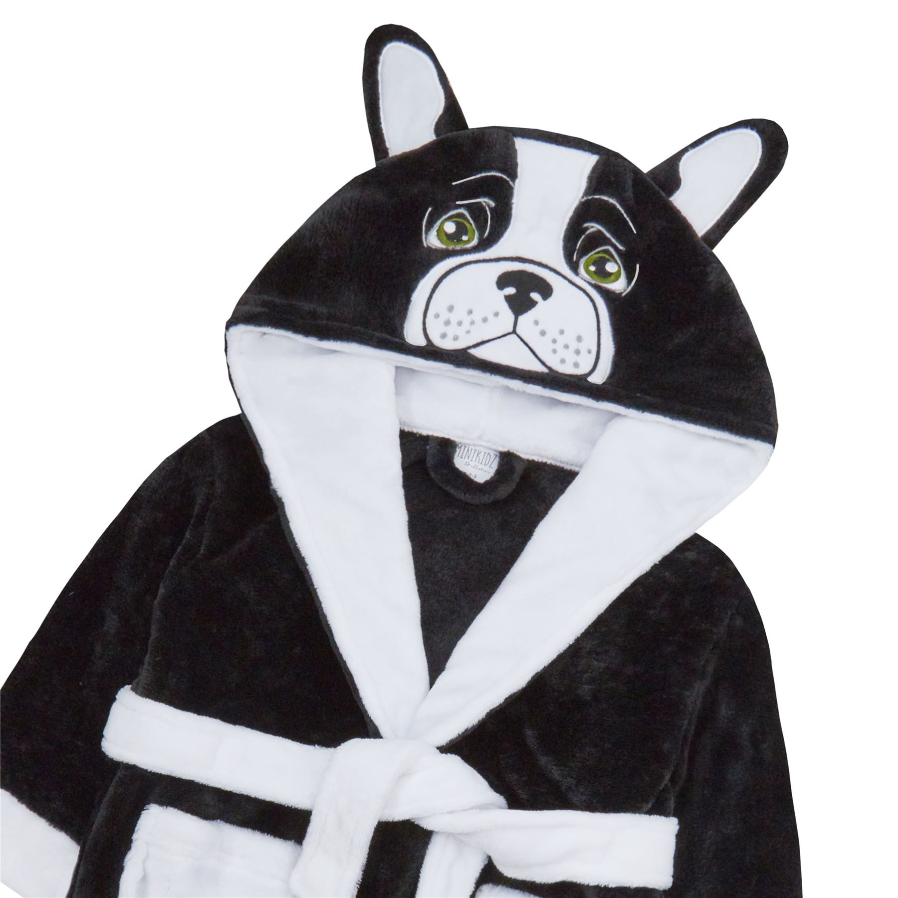 Kids Dressing Gown Boys Kids Fleece Novelty Soft Hooded Character Winter Robe - Picture 9 of 51