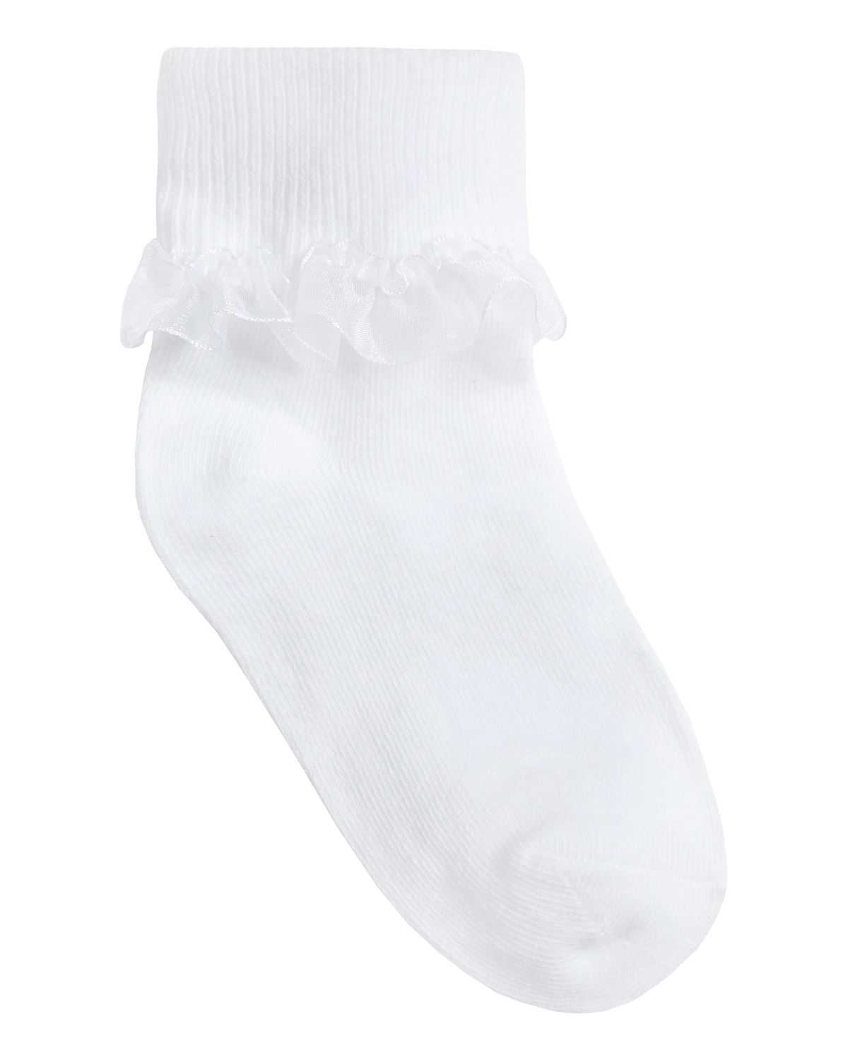 Kids Cotton Lace Socks Girls Fold Over Frilly Trim School Everyday Party Sock - Picture 9 of 37