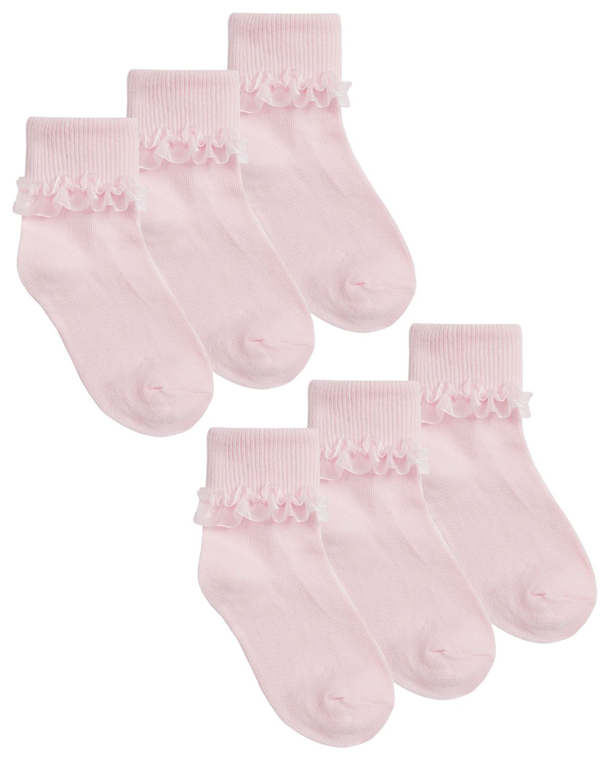 Kids Cotton Lace Socks Girls Fold Over Frilly Trim School Everyday Party Sock - Picture 2 of 37