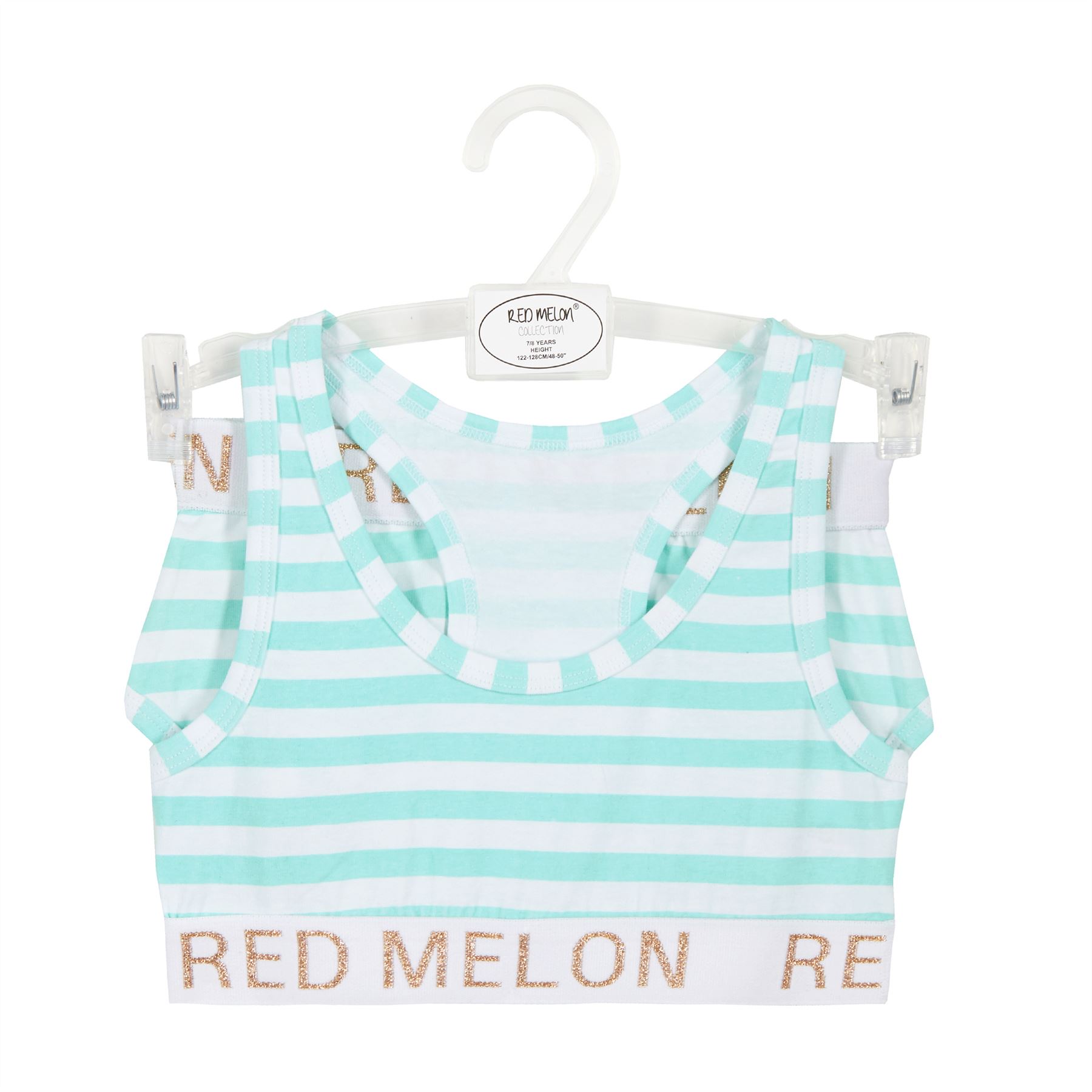 Crop Top Set Girls Underwear Racerback Crop Top Knickers Brief Starter Bra - Picture 7 of 28