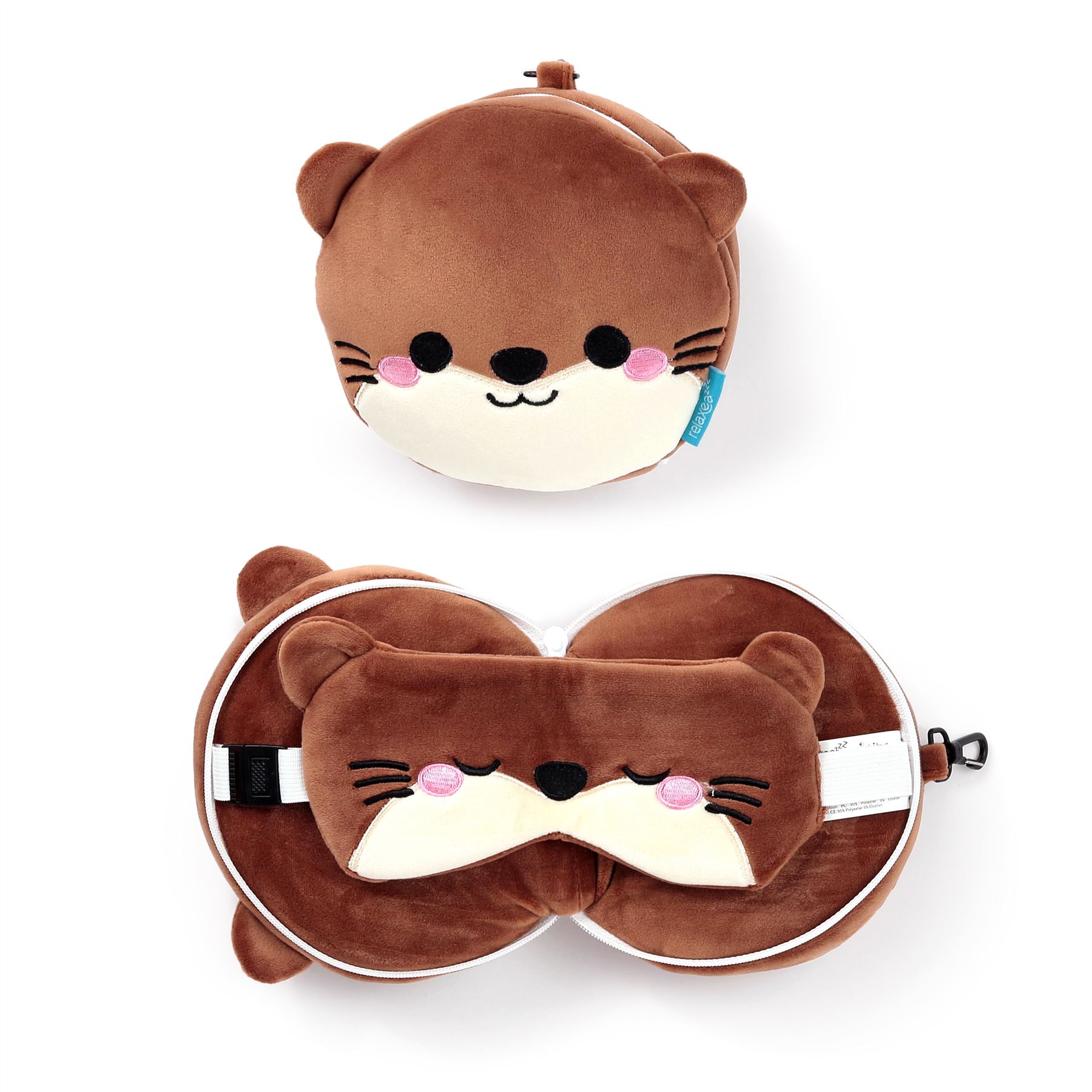 Character Plush Travel Pillow & Sleep Eye Mask - Picture 11 of 78