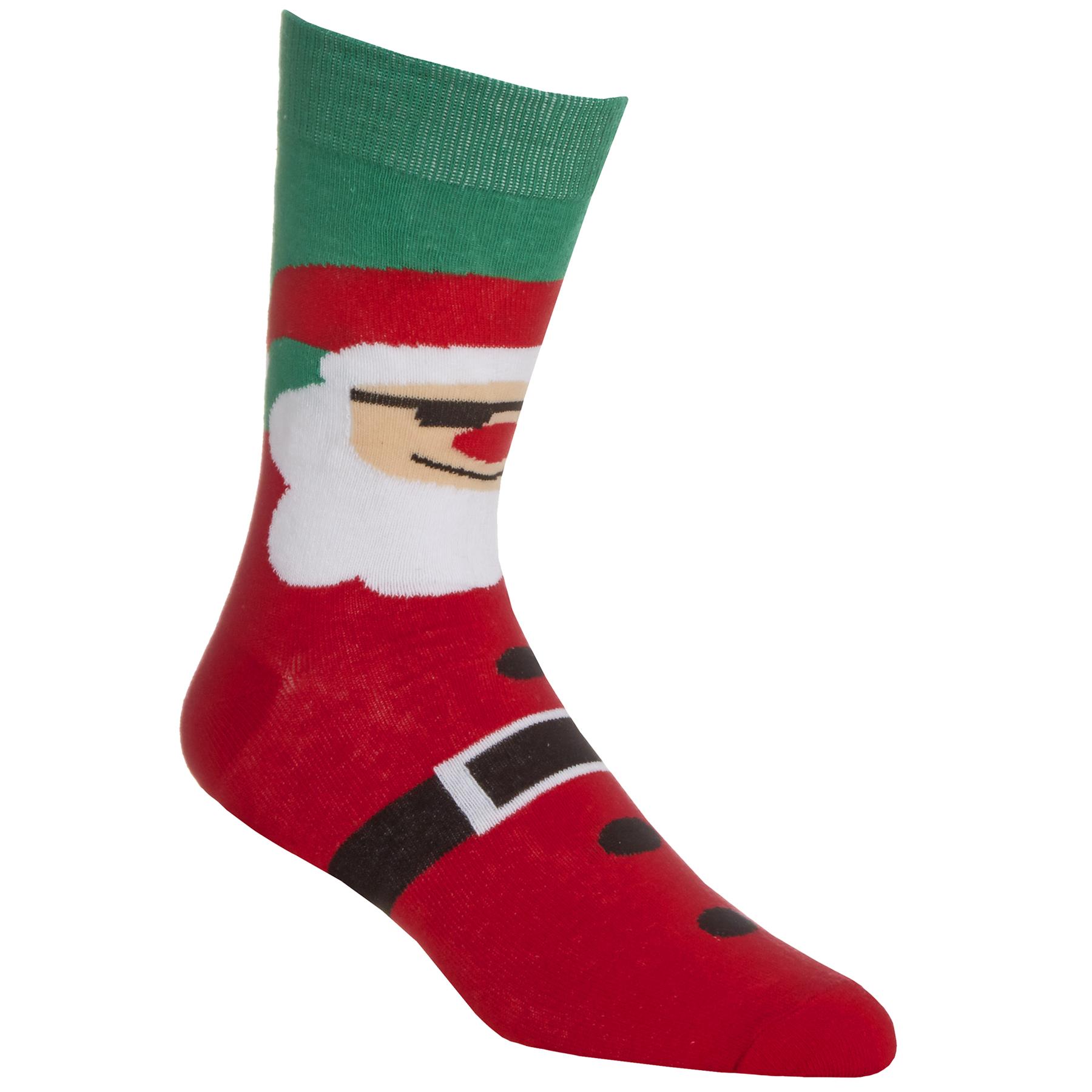 Family Christmas Socks Babies Kids Adults Cotton Rich Novelty Xmas Sock 6 Pair - Picture 29 of 35