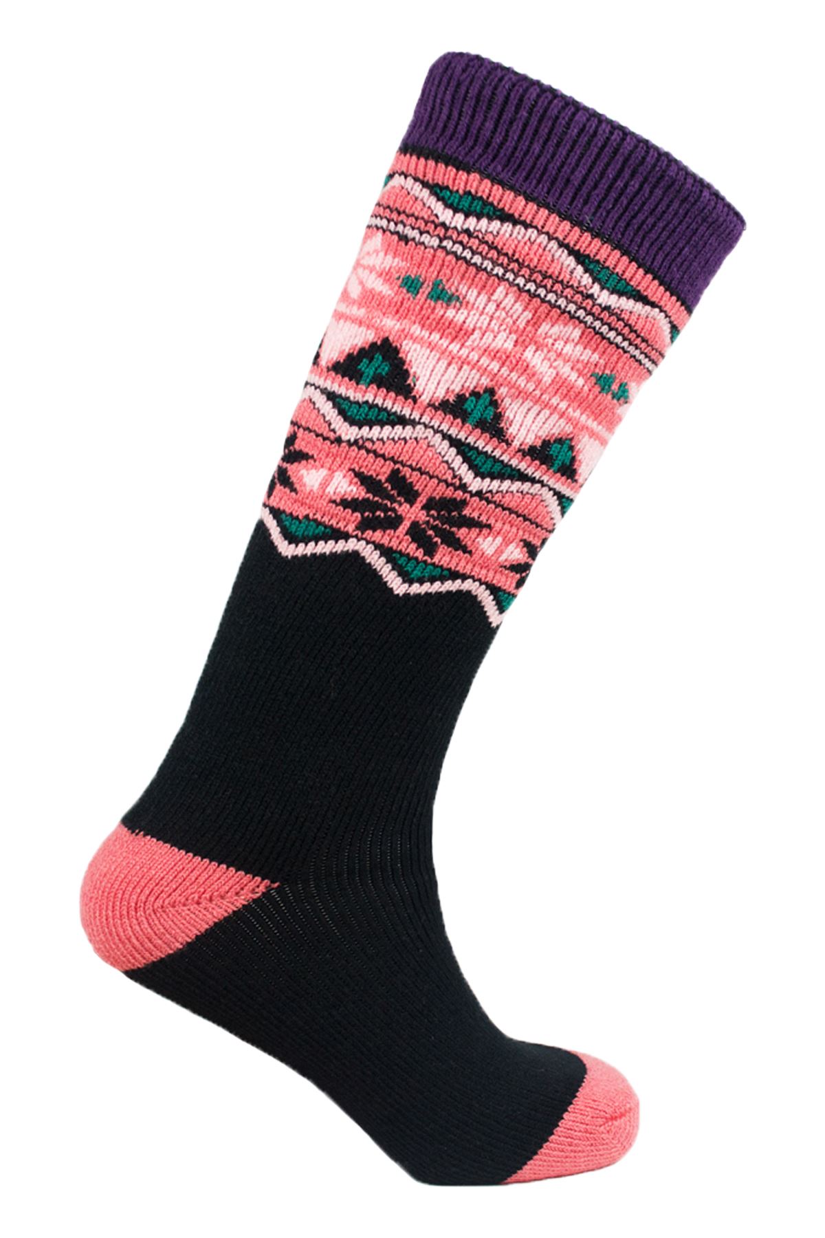 Ladies 2.3 Tog Thick Thermal Winter Fleece Knitted Boot Socks Various