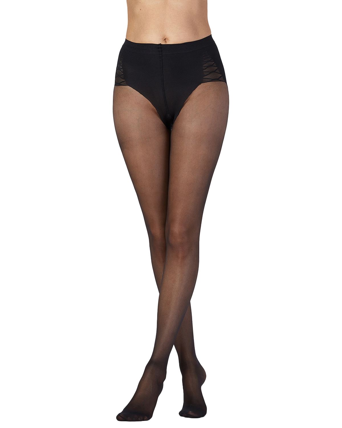 Aristoc Tummy Toner Tights 15 Denier Silk Finish Waist & Tummy Bodytoner Hosiery - Picture 3 of 14
