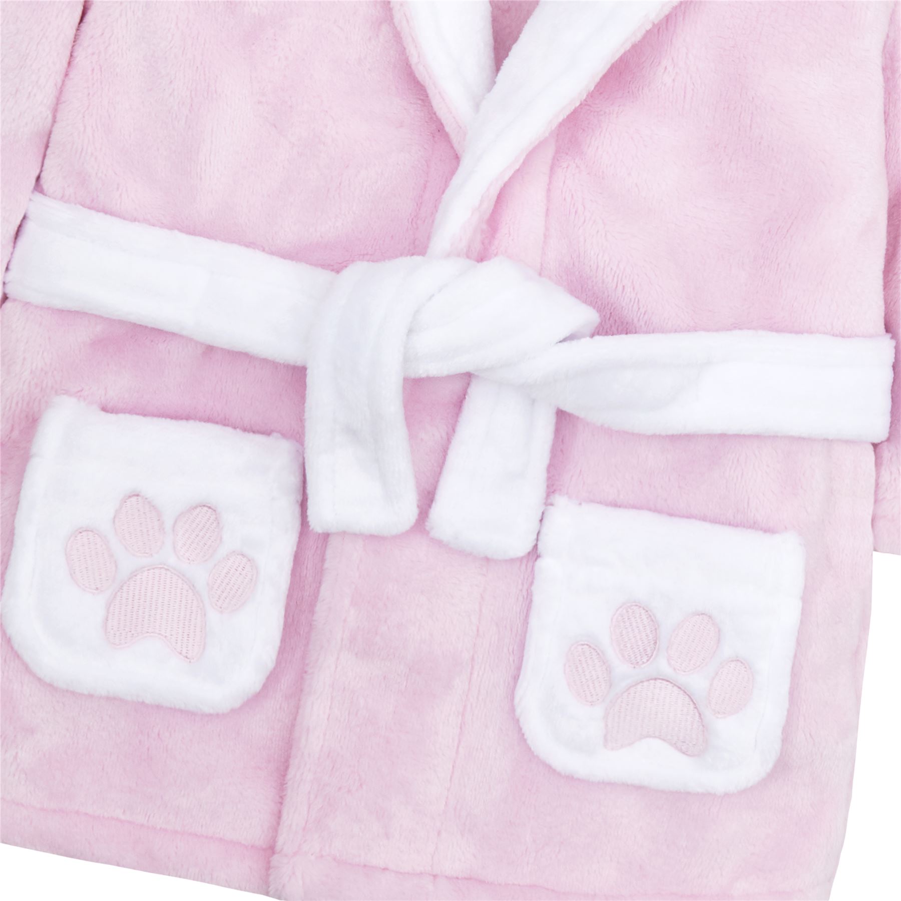 Baby Toddlers Bathrobe Infant Kid Soft Coral Fleece Hooded Dressing Gown - Picture 75 of 103