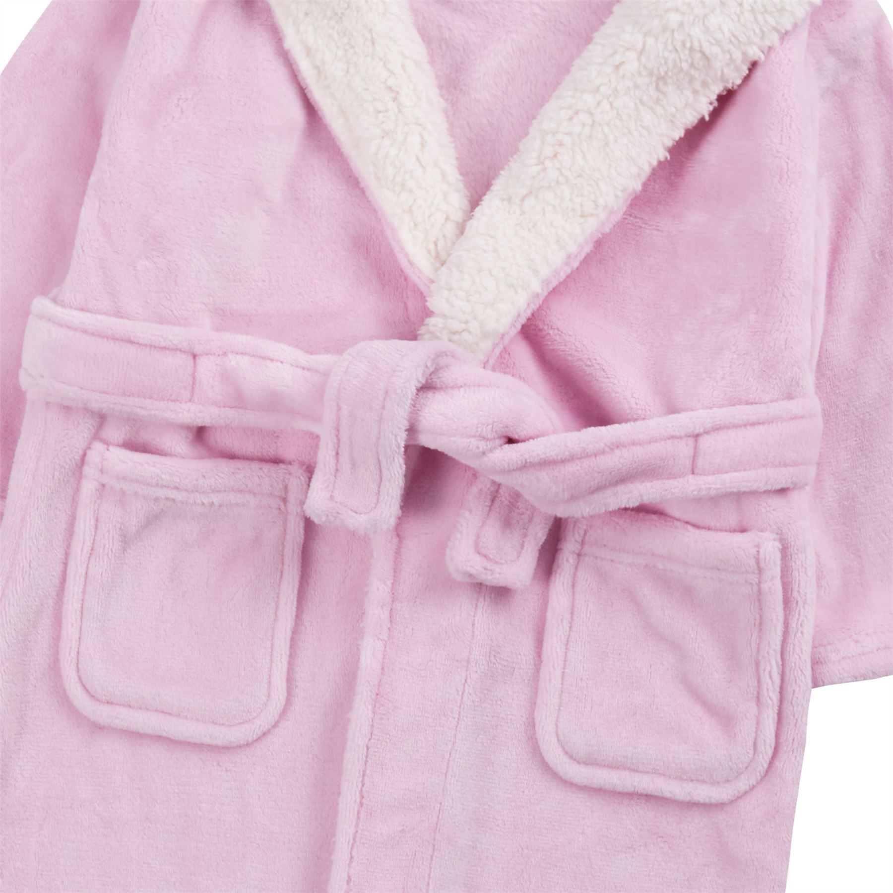 Girls Fleece Bathrobe Kids Childrens Novelty Soft Hooded Character
