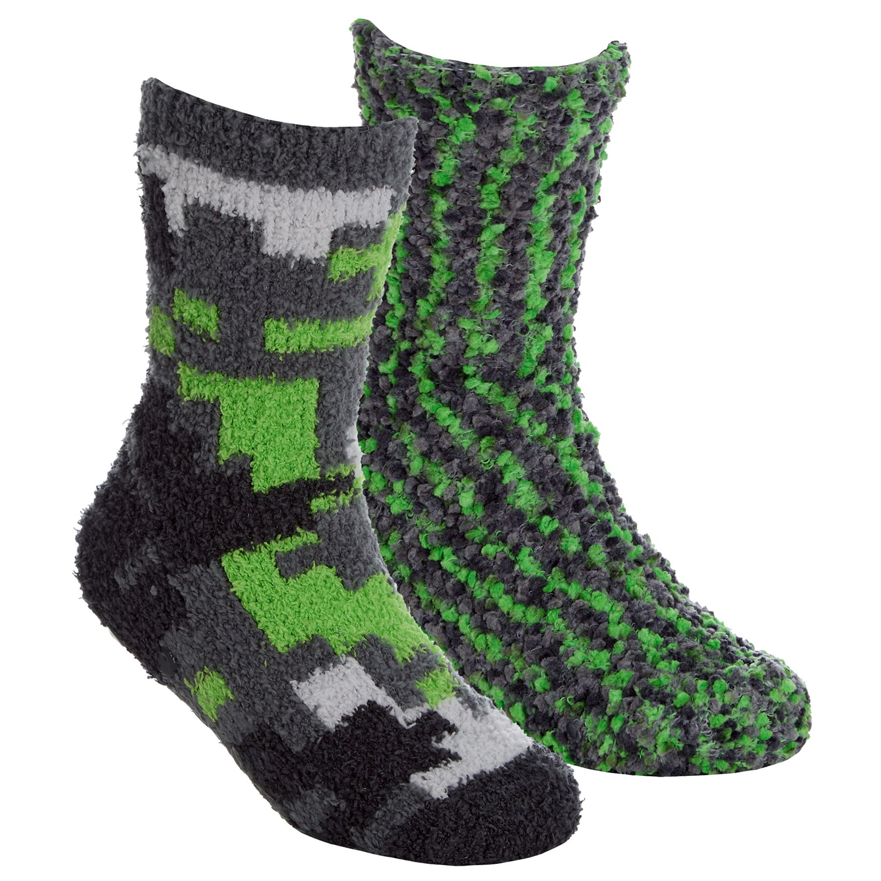 Babies Kids Fluffy Socks Cosy Warm Fuzzy Slipper Bed Sock with Grips (4 Pairs) - Picture 52 of 74