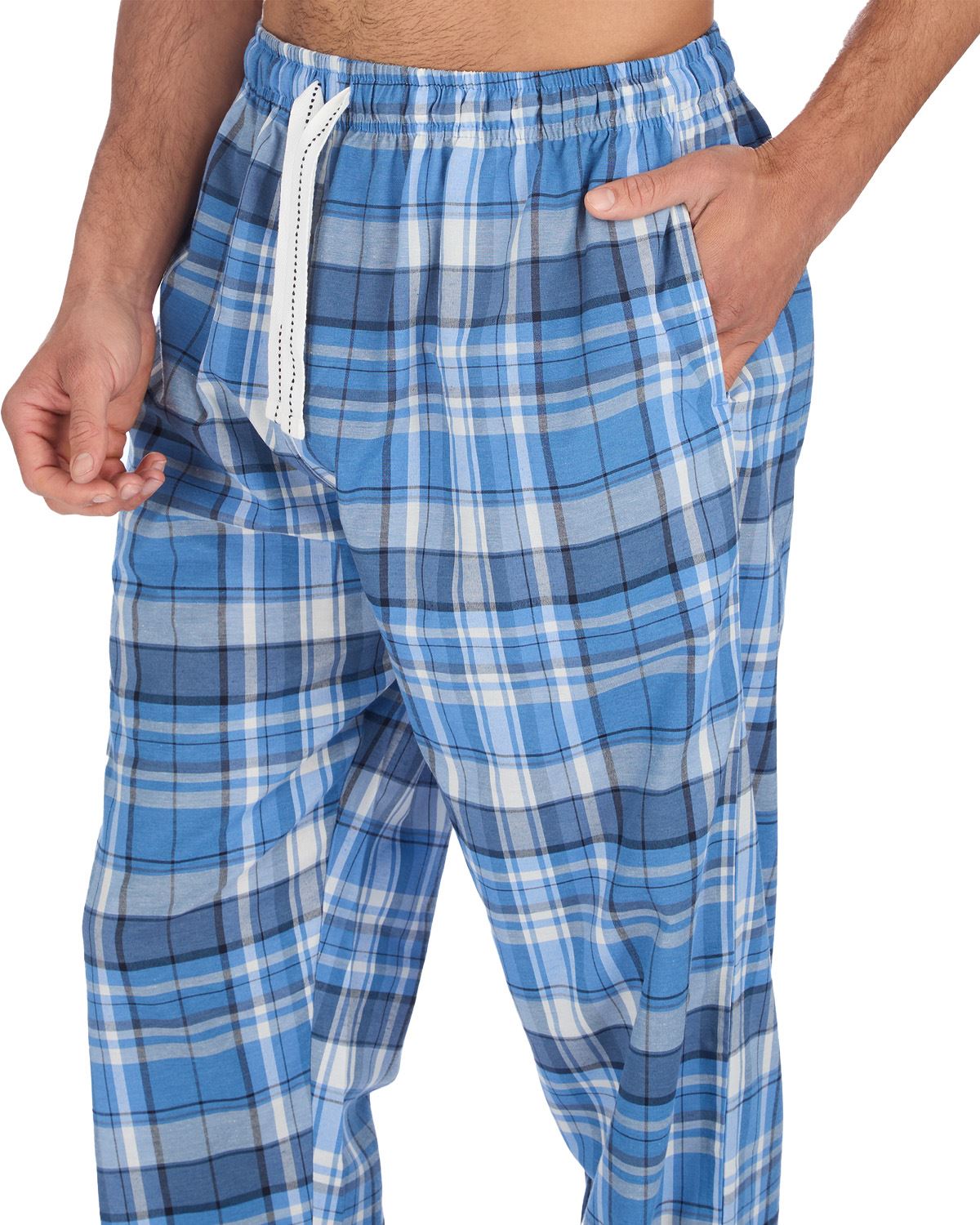 Woven Lounge Pants Mens Lightweight Woven Pyjama Bottoms PJs Nightwear - Picture 19 of 39
