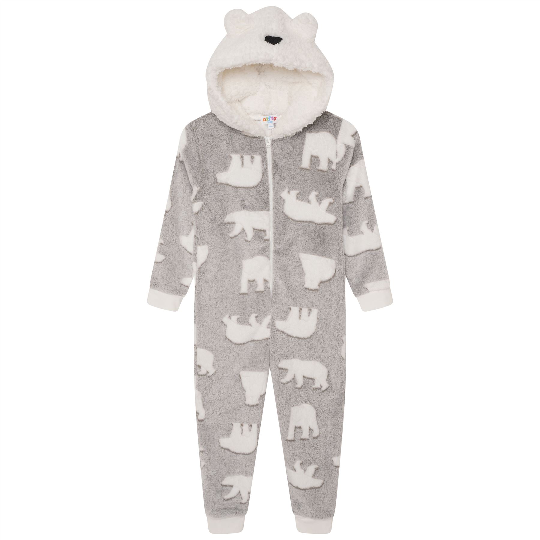 Babies Novelty Lamb Hood Soft Fleece Onezee Babies Novelty Lamb Hood Soft Fleece Onezee
