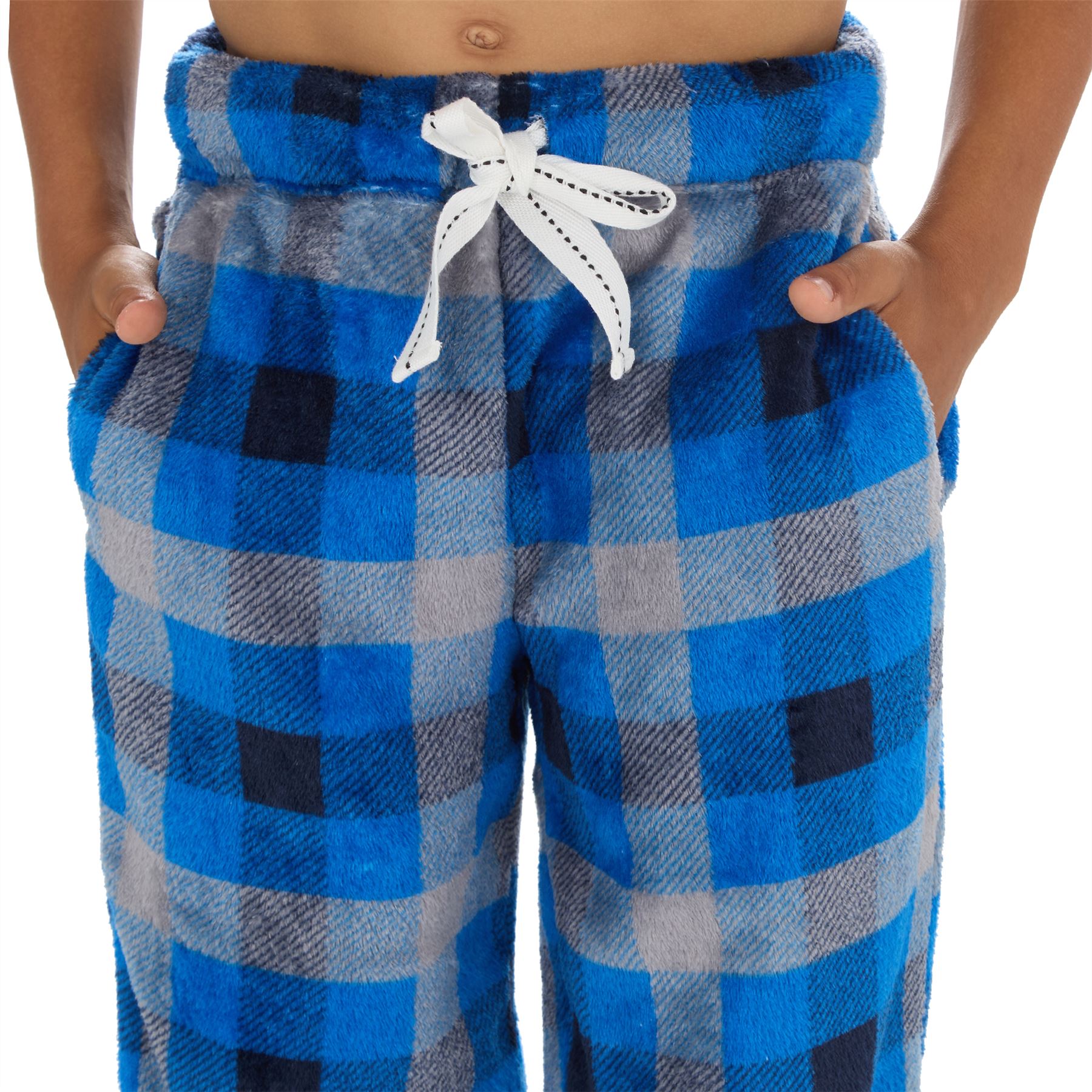 Boys Fleece Lounge Pants Kids Soft Handle Loose Leg Pyjama Bottoms PJs Nightwear - Picture 18 of 18