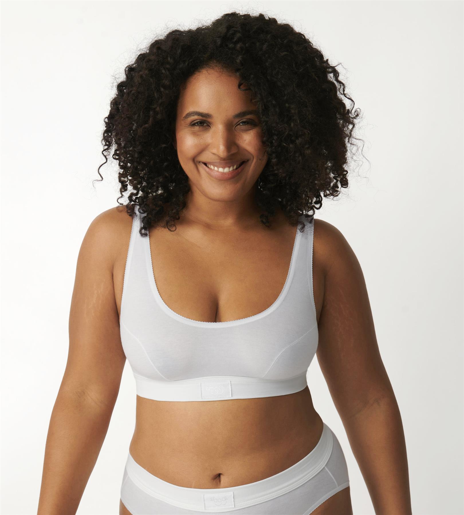 Sloggi Double Comfort Bra Wireless Cotton Rich Non Wired Pullover Sports Top - Picture 12 of 15