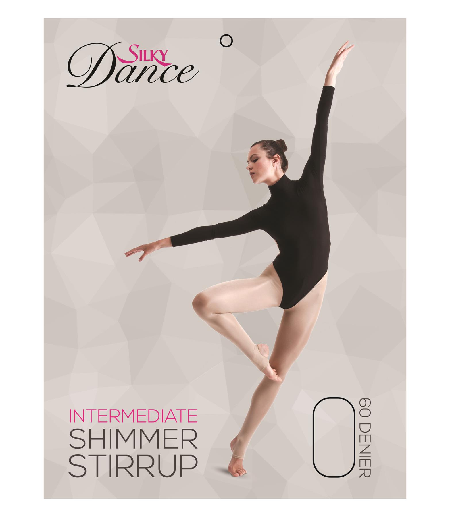 Kids Dance Tights Girls Stirrup Foot Shimmer Ballet Tights Light Toast Age 5-13 - Picture 2 of 3