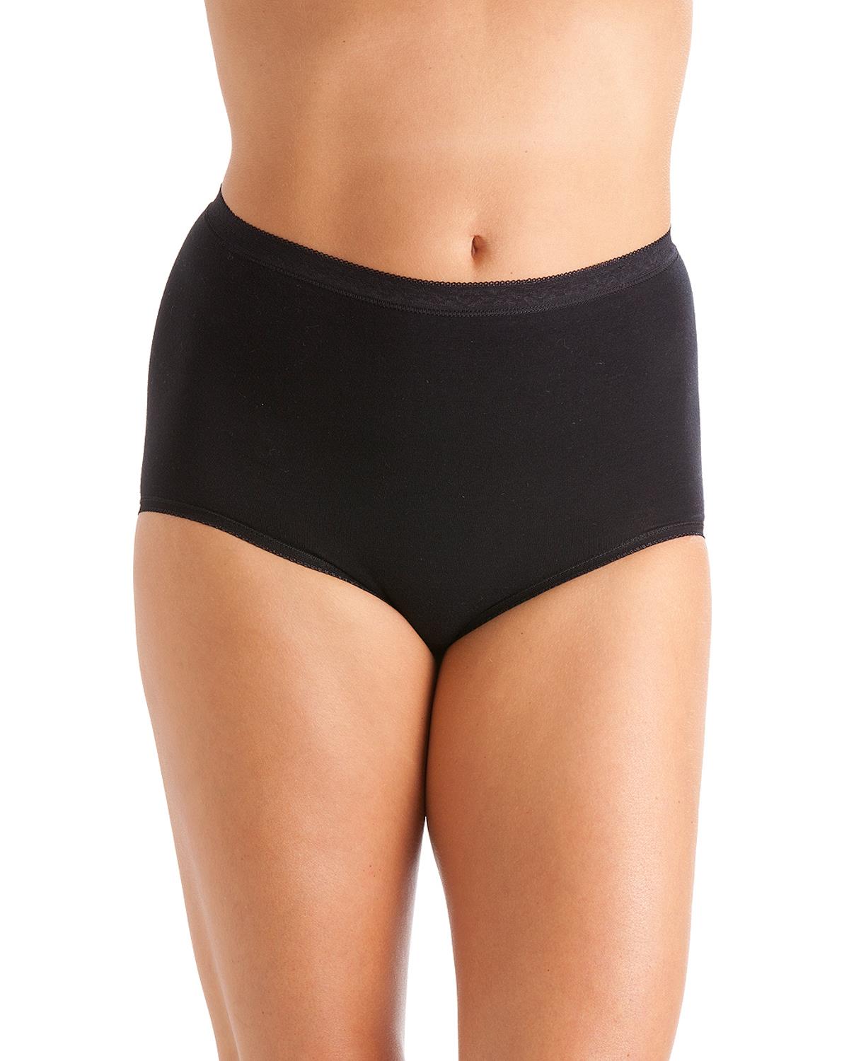 La Marquise Maxi Briefs Ladies Cotton Rich Full Cover Knickers Underwear 3 Pairs