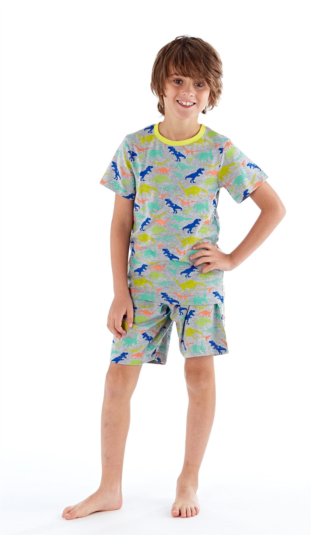 Boys Undercover Kids Short Summer Pyjama Nightwear Set Striped Or Camo