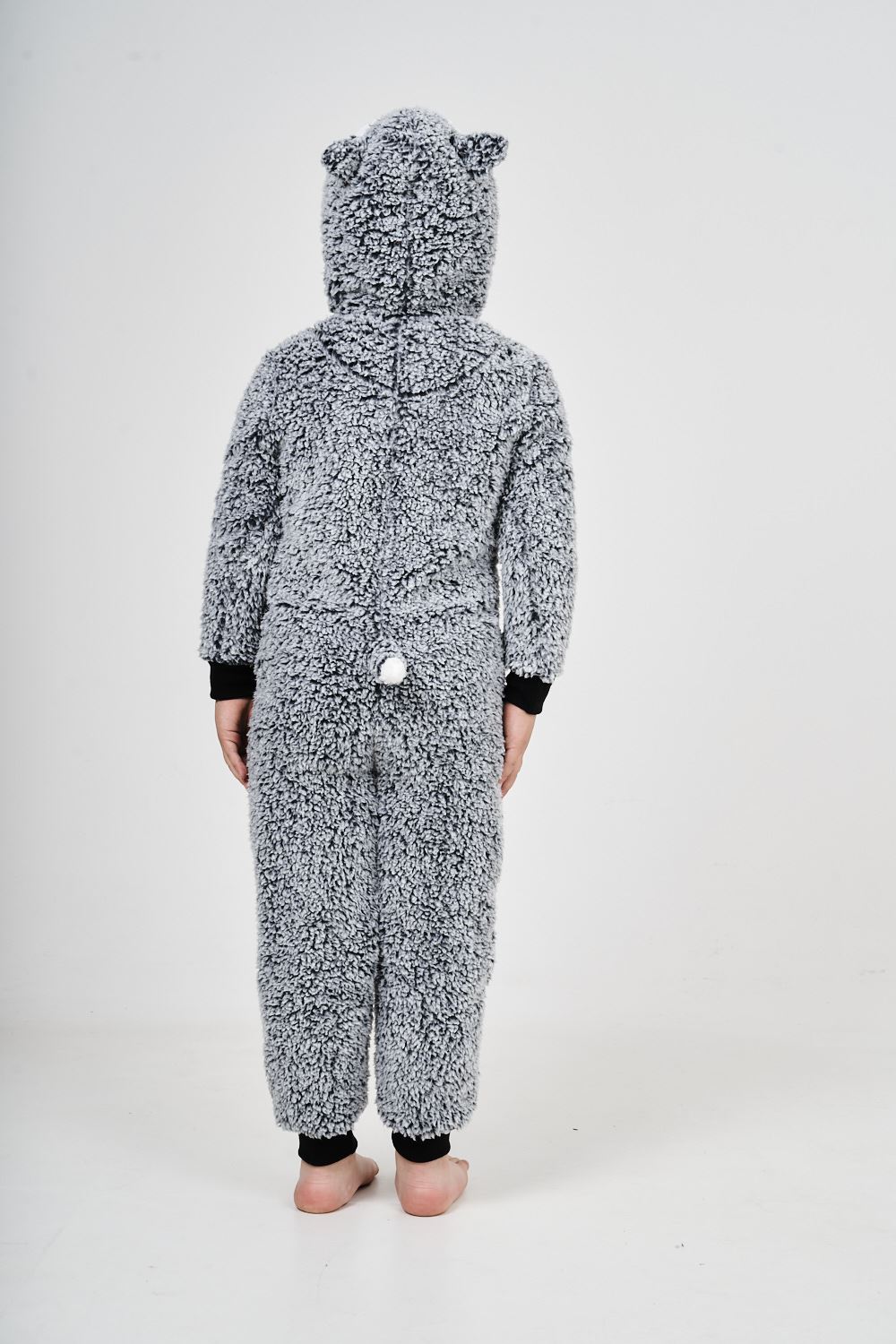 Kids Novelty Animal 1Onezie Soft Coral Fleece 3D All in One Sleepsuit with Hood - Picture 80 of 88