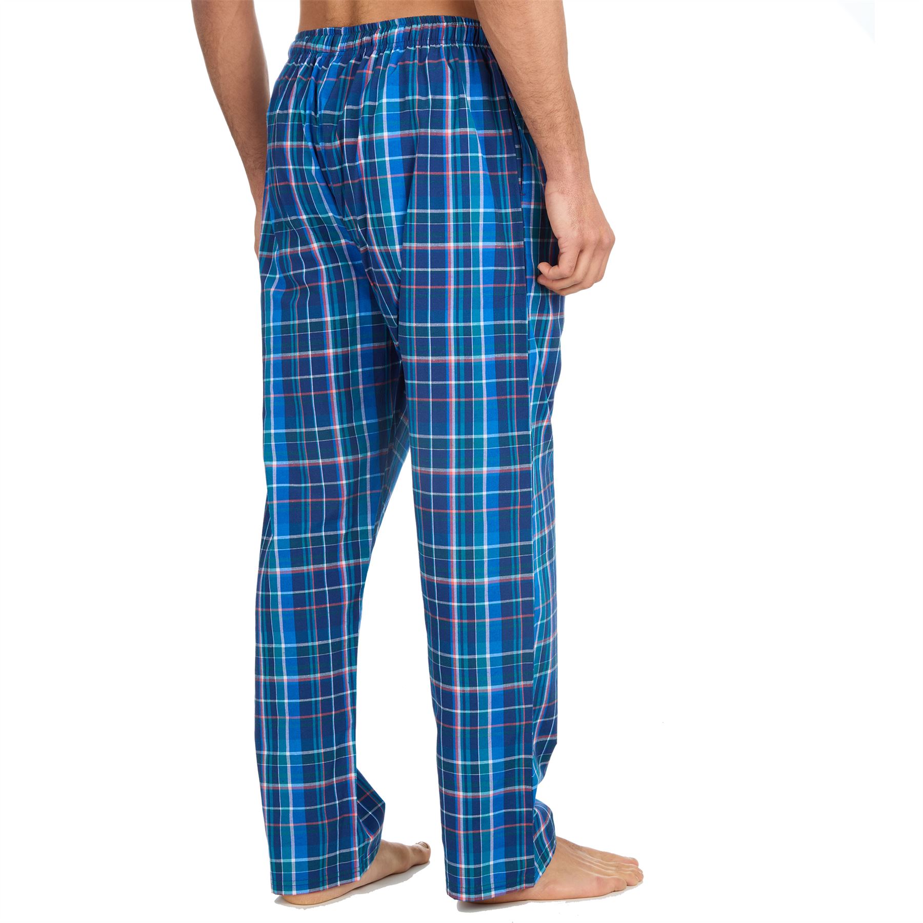 Woven Lounge Pants Mens Lightweight Woven Pyjama Bottoms PJs Nightwear - Picture 25 of 39