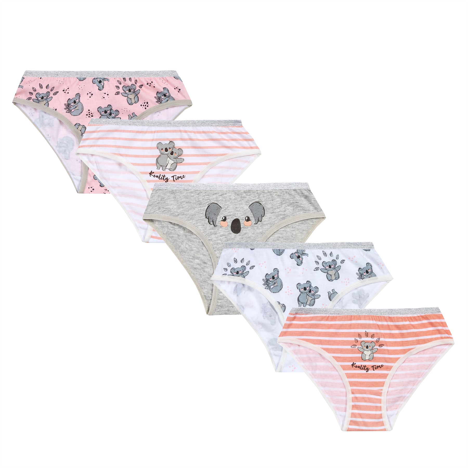 5 Pairs Girls Panties Infants Kids 100% Cotton Briefs Pants Underwear Age 2-13 - Picture 20 of 45