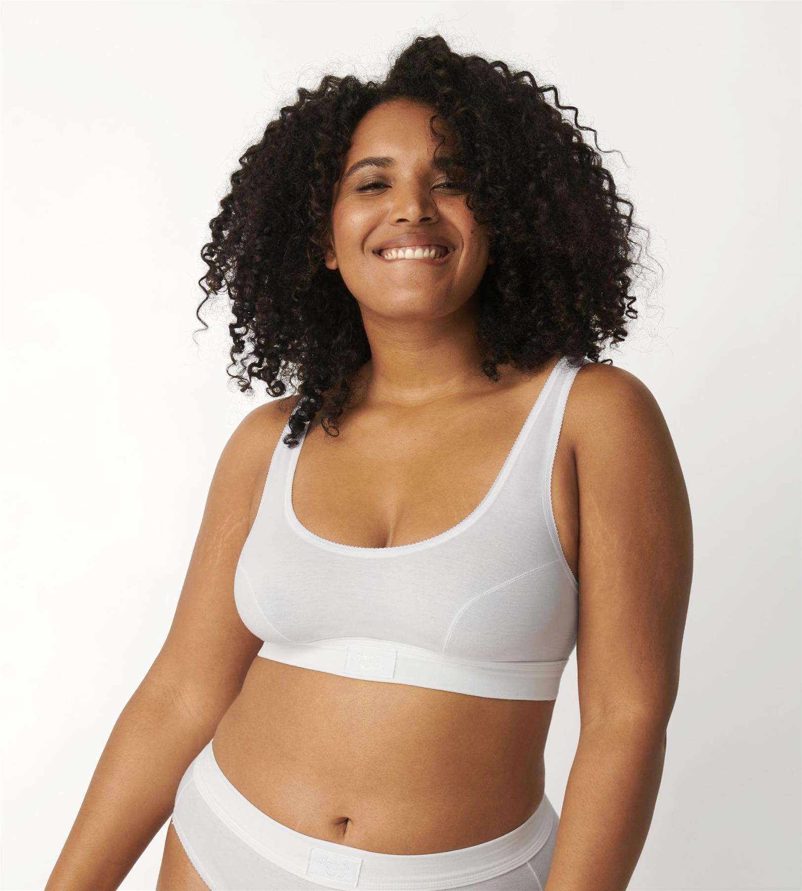 Sloggi Double Comfort Bra Wireless Cotton Rich Non Wired Pullover Sports Top - Picture 13 of 15