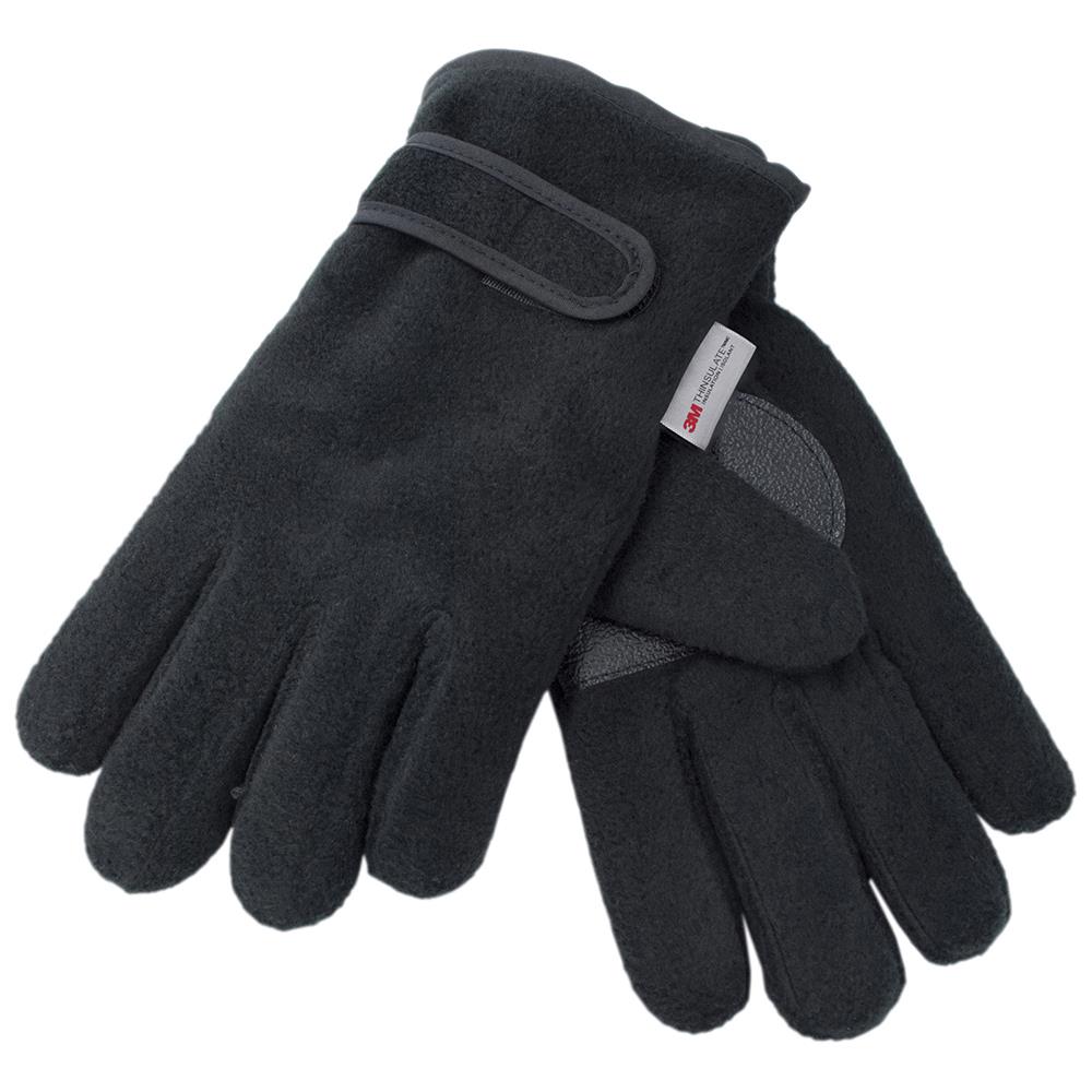 Kids Thermal Fleece Gloves Thinsulate Quality Polar Warm Glove 1 or 2 Pack - Picture 2 of 4