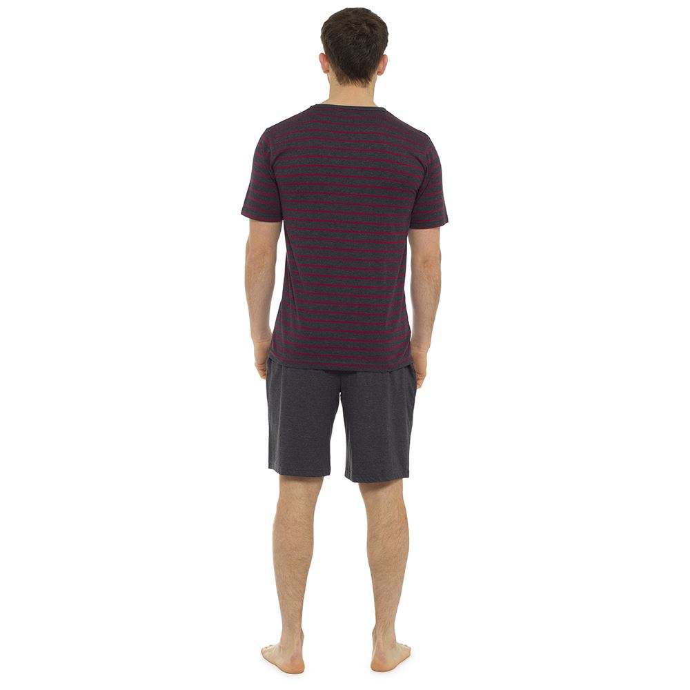 Mens Jersey Cotton Short Sleeve PJs Shorts Pyjamas Nightwear Set eBay