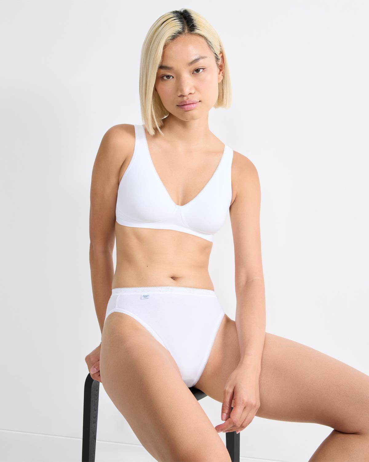 Ropa interior Sloggi Basic+ Tai Brief damas algodón ricas bragas (PAQUETE DE 4) - Imagen 9 de 10