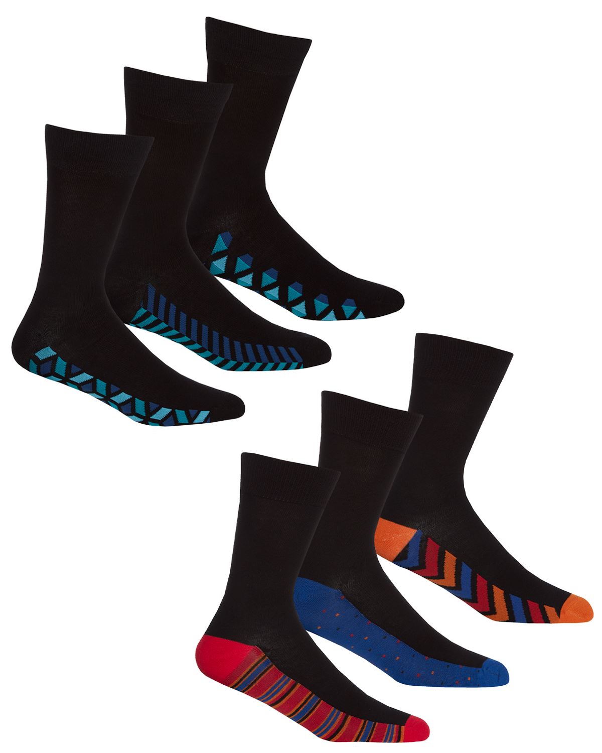 Bamboo Dress Socks Mens Breathable Antibacterial Mid Calf Sock (6 or 12 Pairs) - Picture 30 of 49