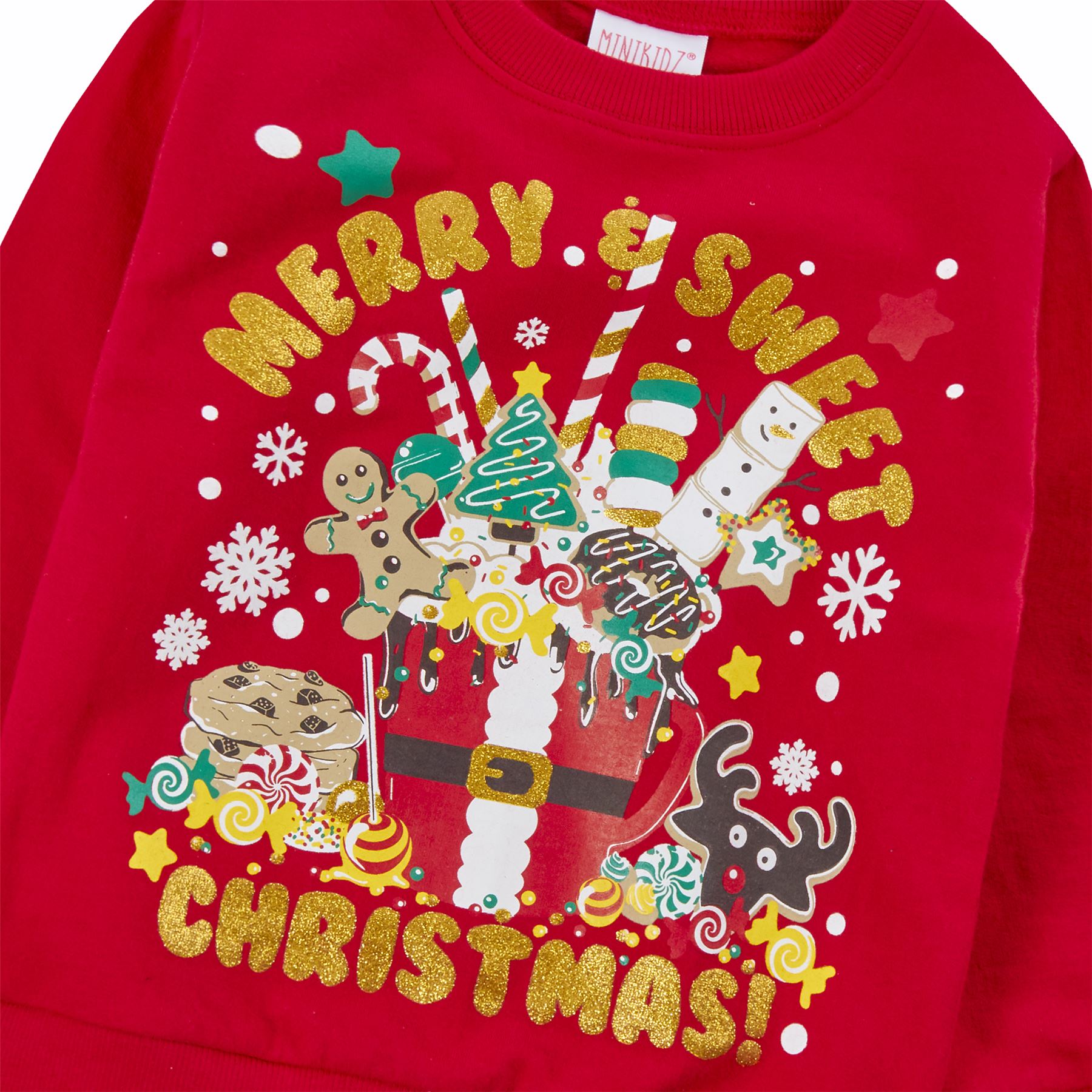 Kids Christmas Jumpers Babies Boys Girls Festive Jumpers Xmas Sweatshirts - Picture 19 of 39