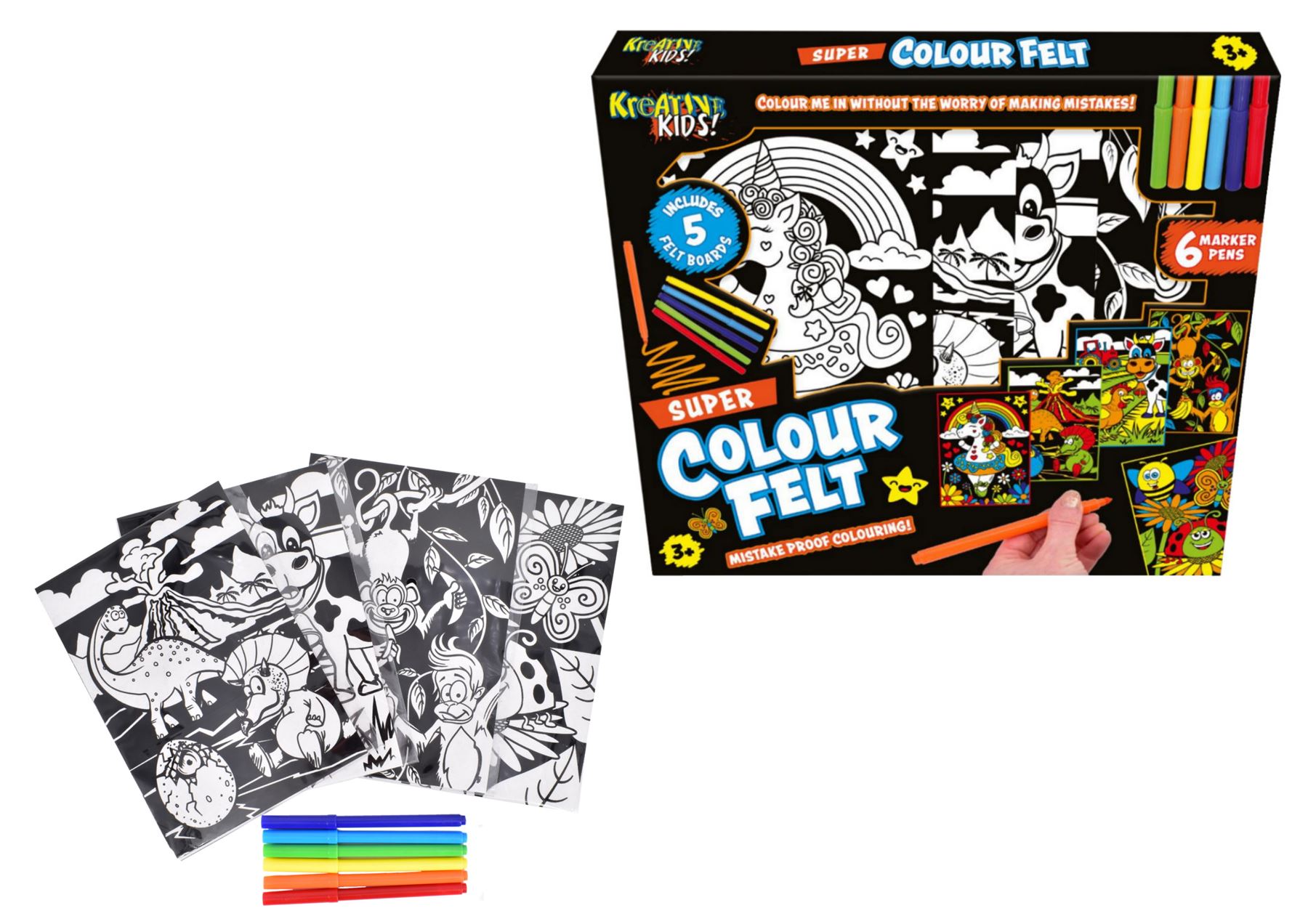 Kreative Kids Colour Felt Art Kit Age 3+ Arts and Crafts kids Art Sets