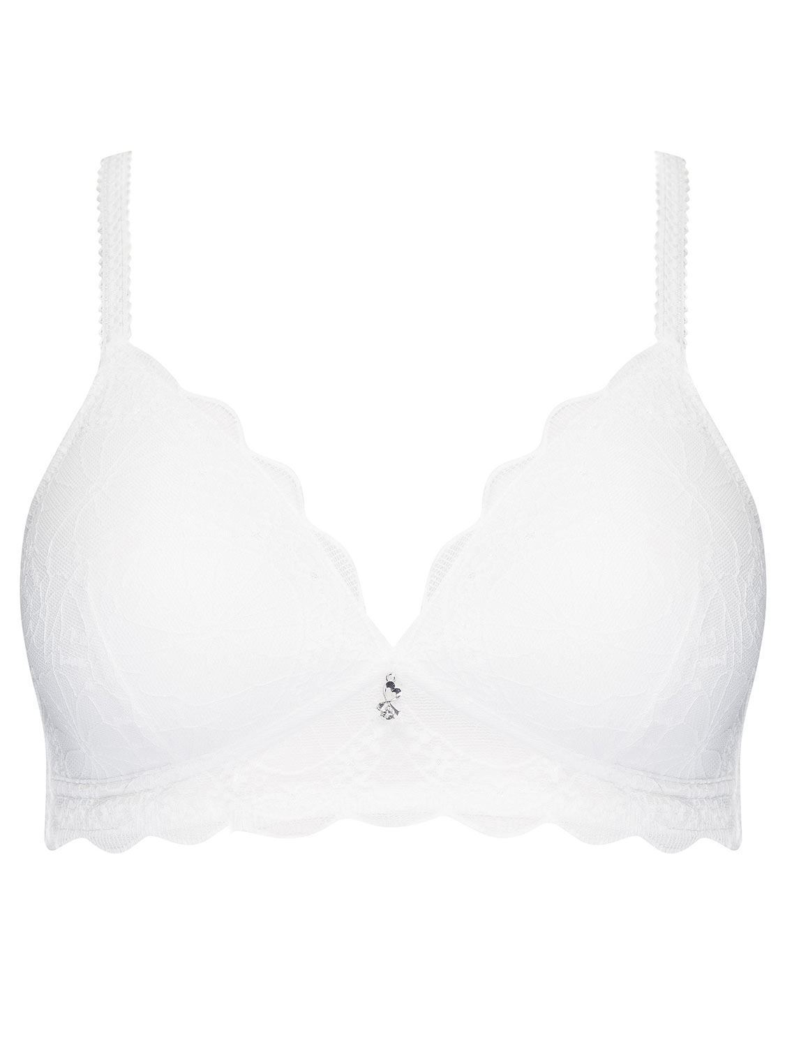 Naturana Cybele Wireless Lace Bra Moulded Soft Lightly Padded Bras - Picture 14 of 14